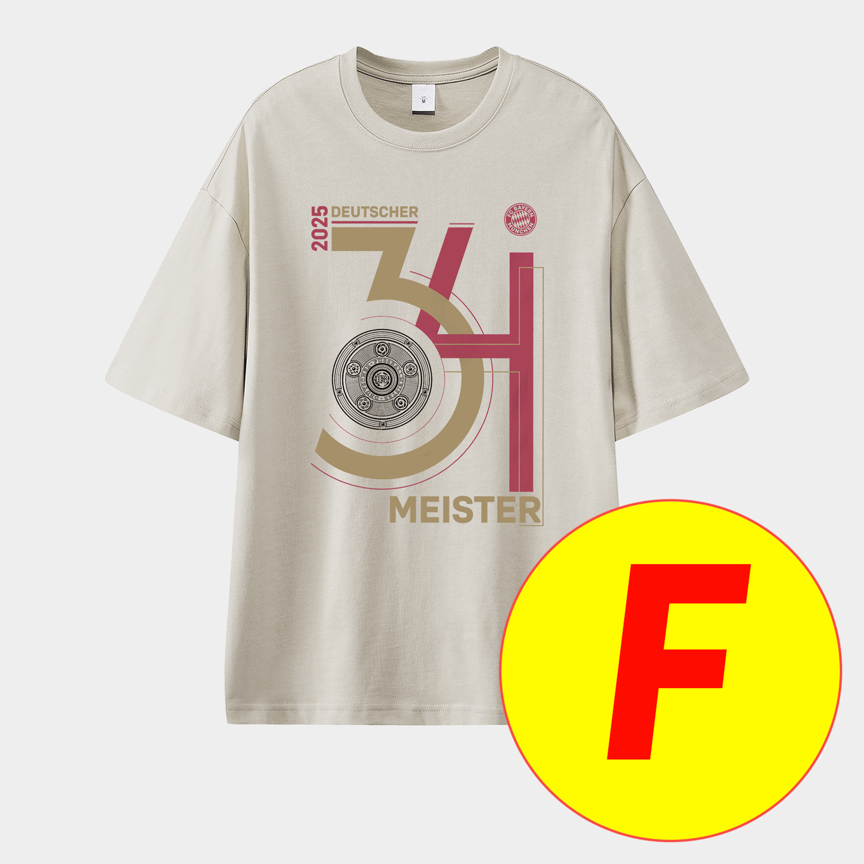 Bayern Munich Bundesliga Champions Deutscher Meister 2025 Unisex Pure Cotton T-shirt - UnitedFutballJersey