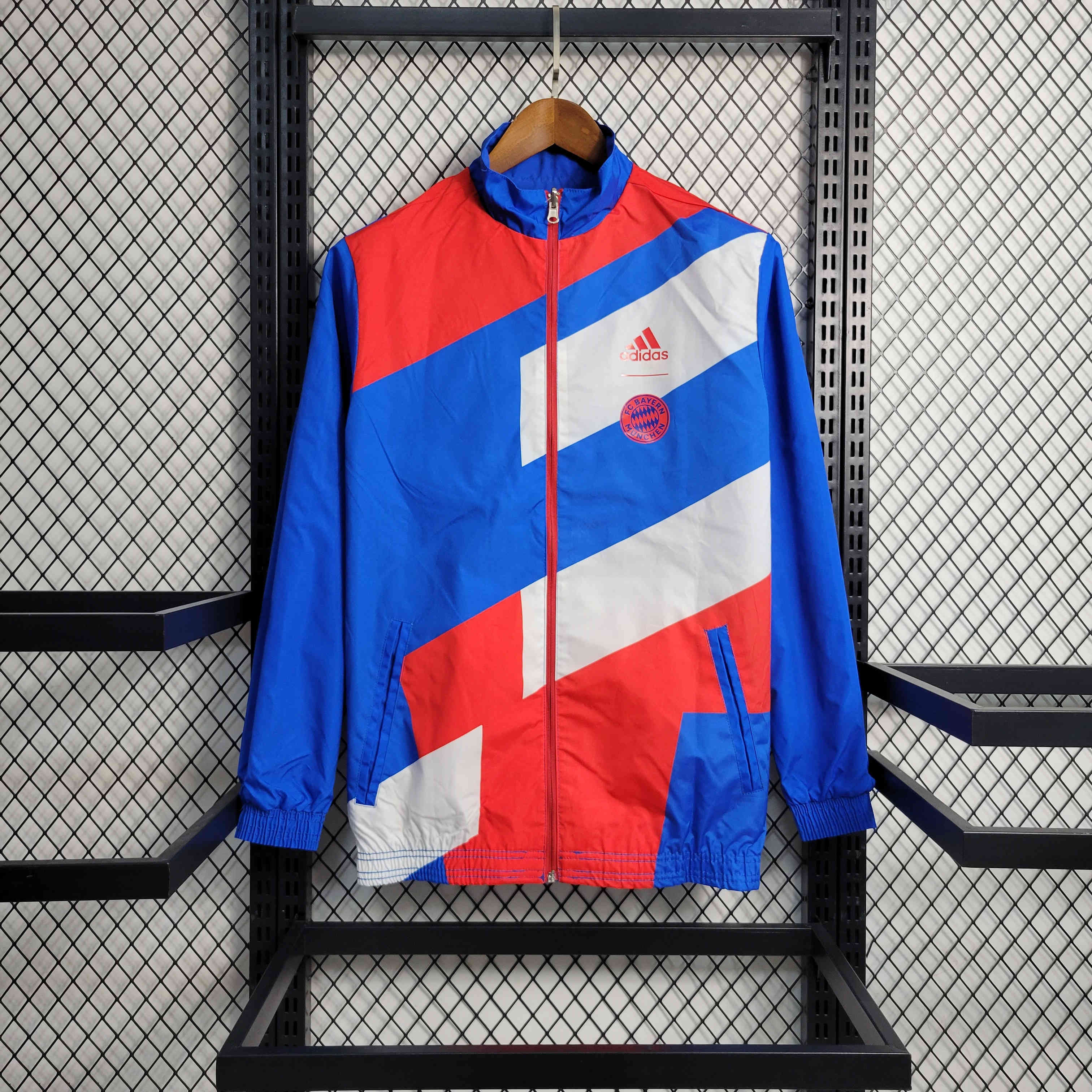 Bayern Munich 23-24 Blue Reversible Windbreaker - UnitedFutballJersey
