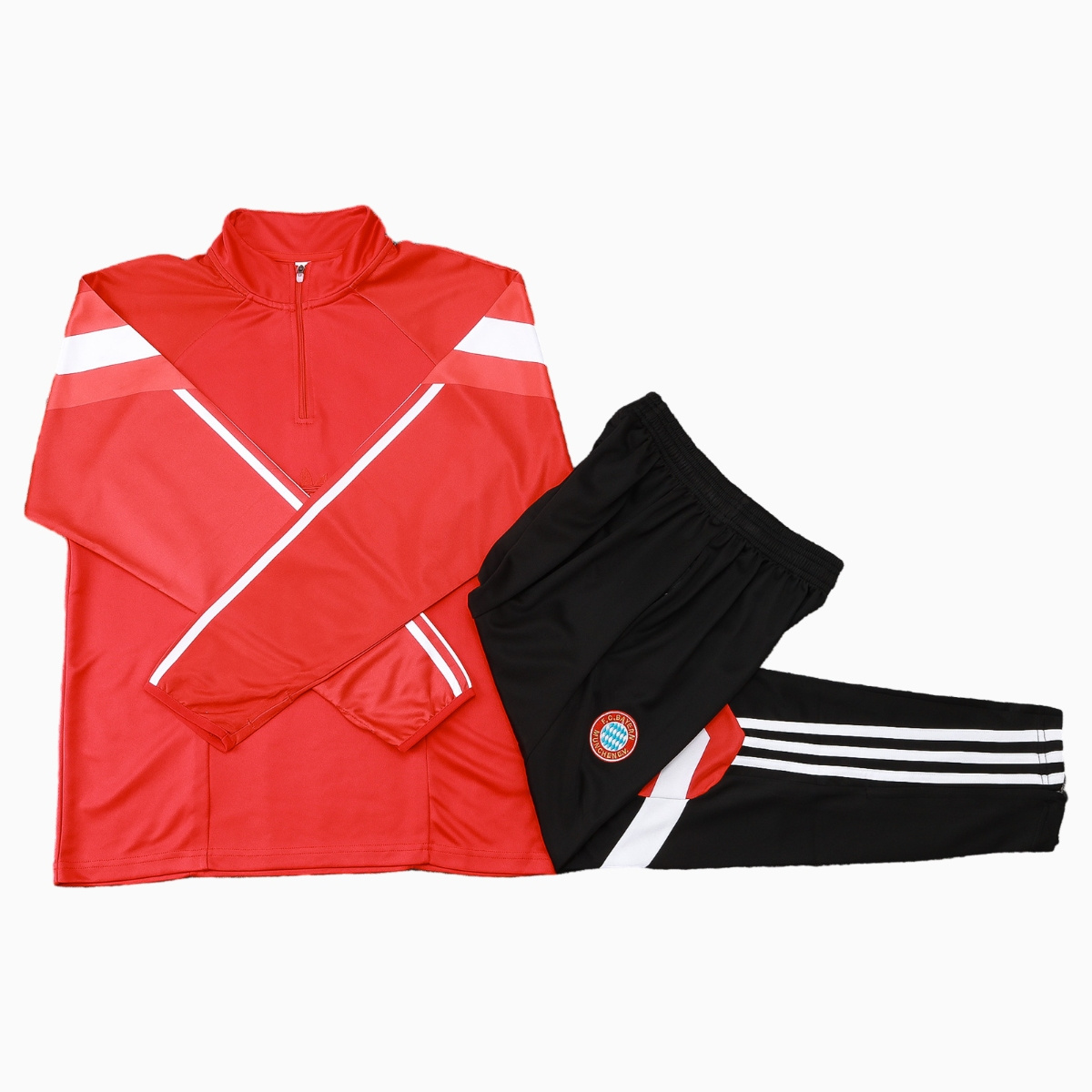Bayern Munich 24-25 Originals LFSTLR Long Sleeve Training Set - Red - UnitedFutballJersey