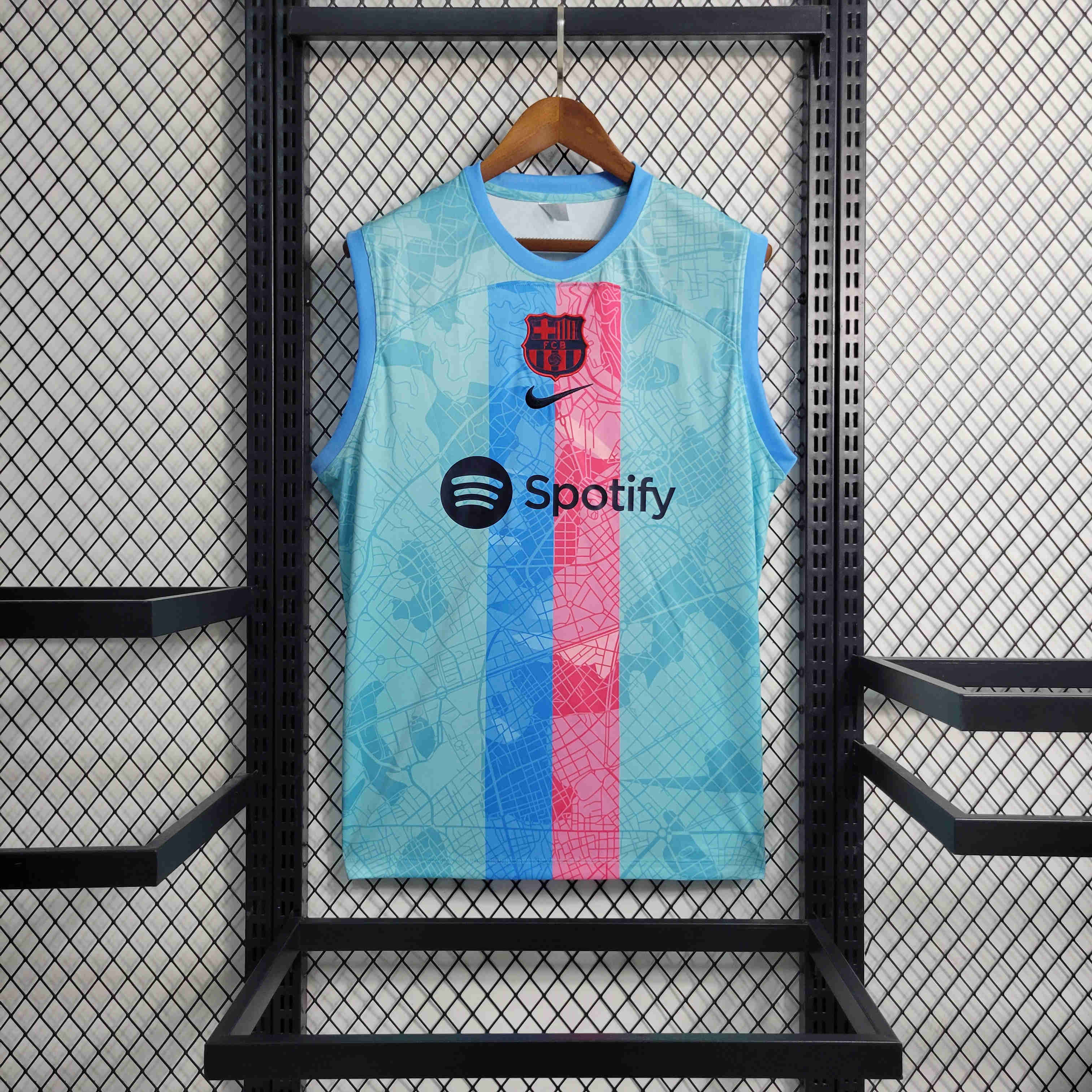 B.A.R.S.A 23/24 Blue Training Vest - UnitedFutballJersey