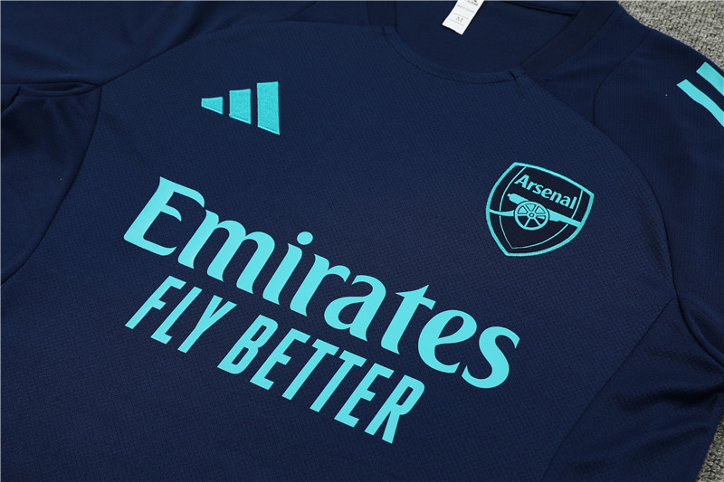 Arsenal 24-25 Short-Sleeve Training Set - Deep Blue - UnitedFutballJersey
