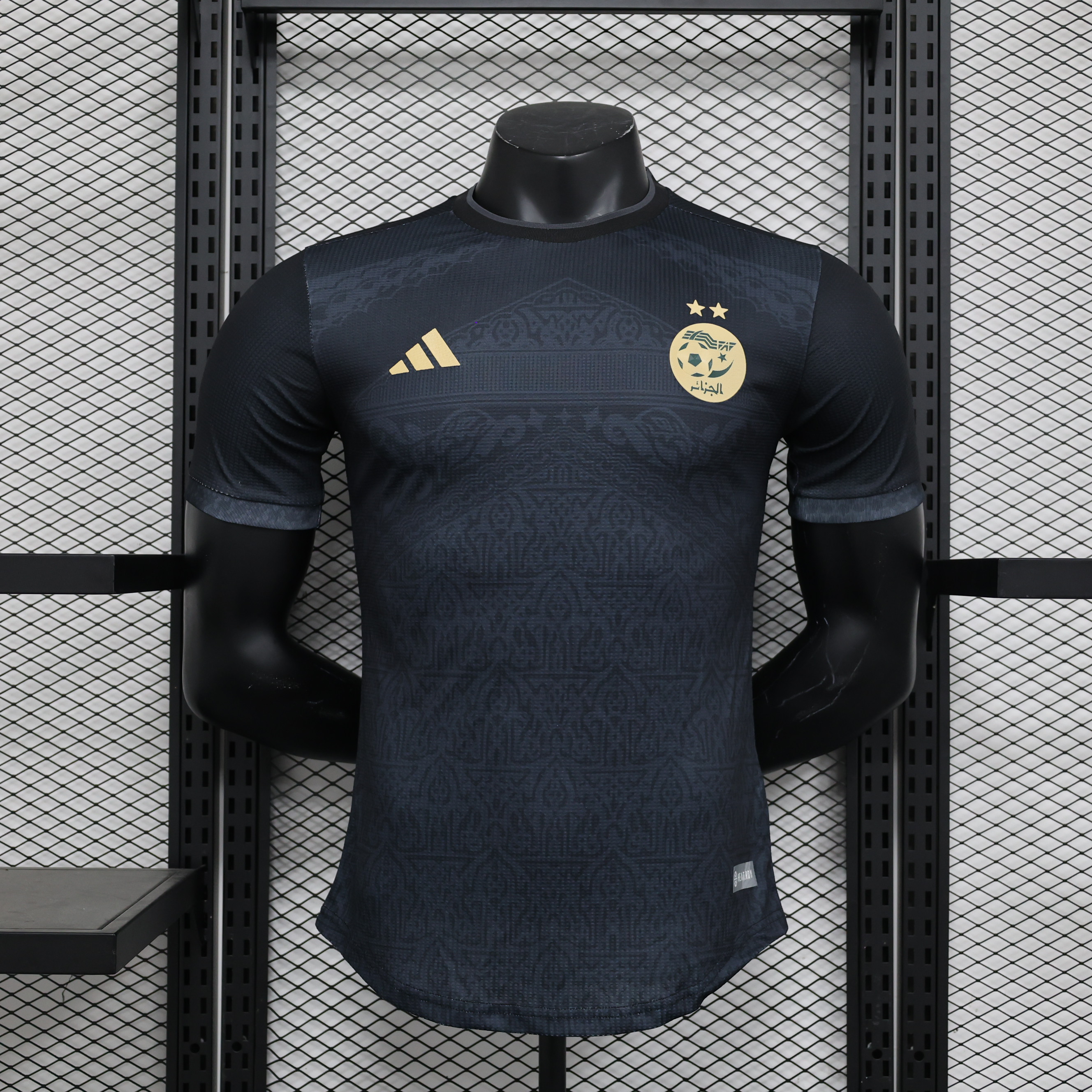 Algeria 23-24 Black Jersey - Player Version - UnitedFutballJersey