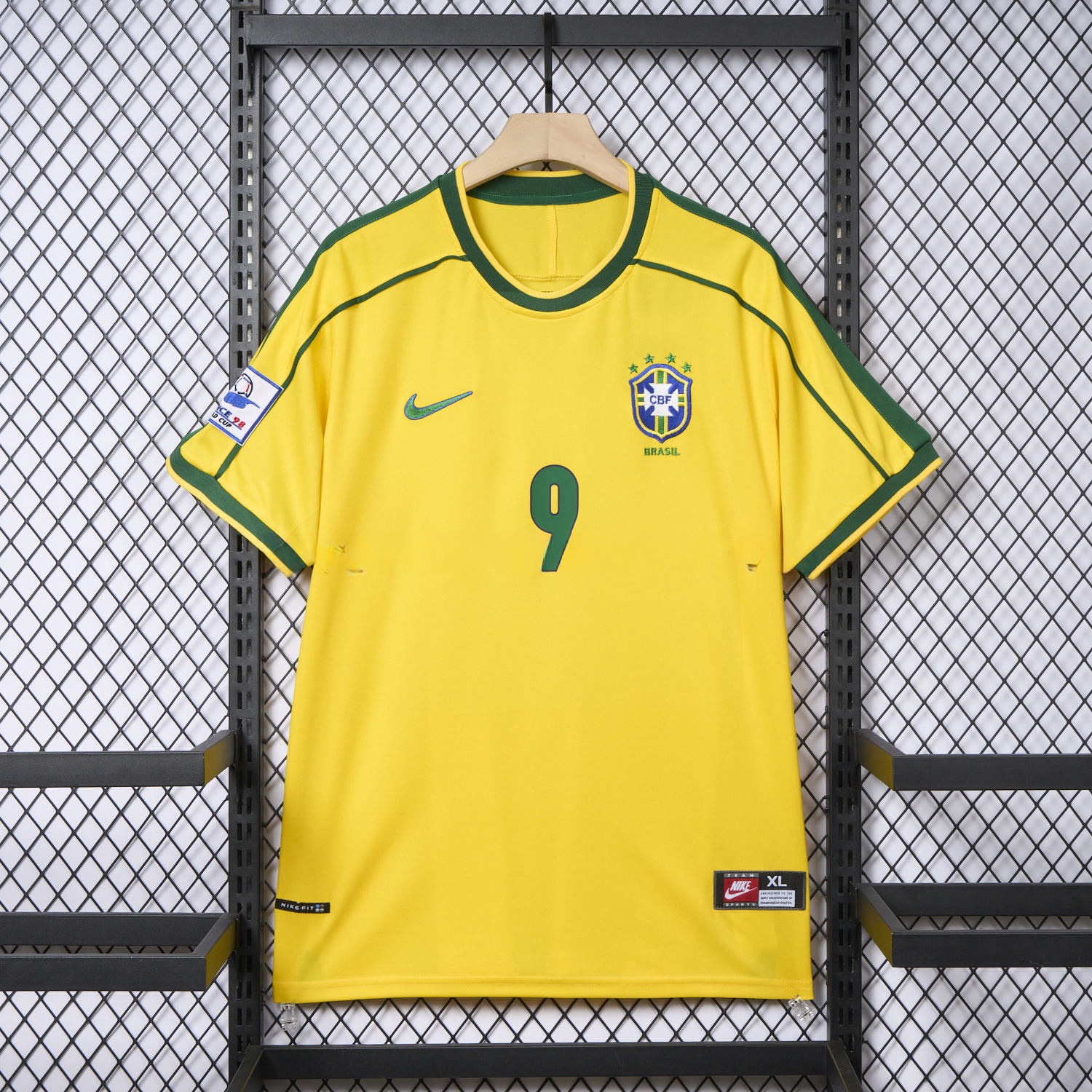 Retro Brazil 1998 Home Jersey - UnitedFutballJersey