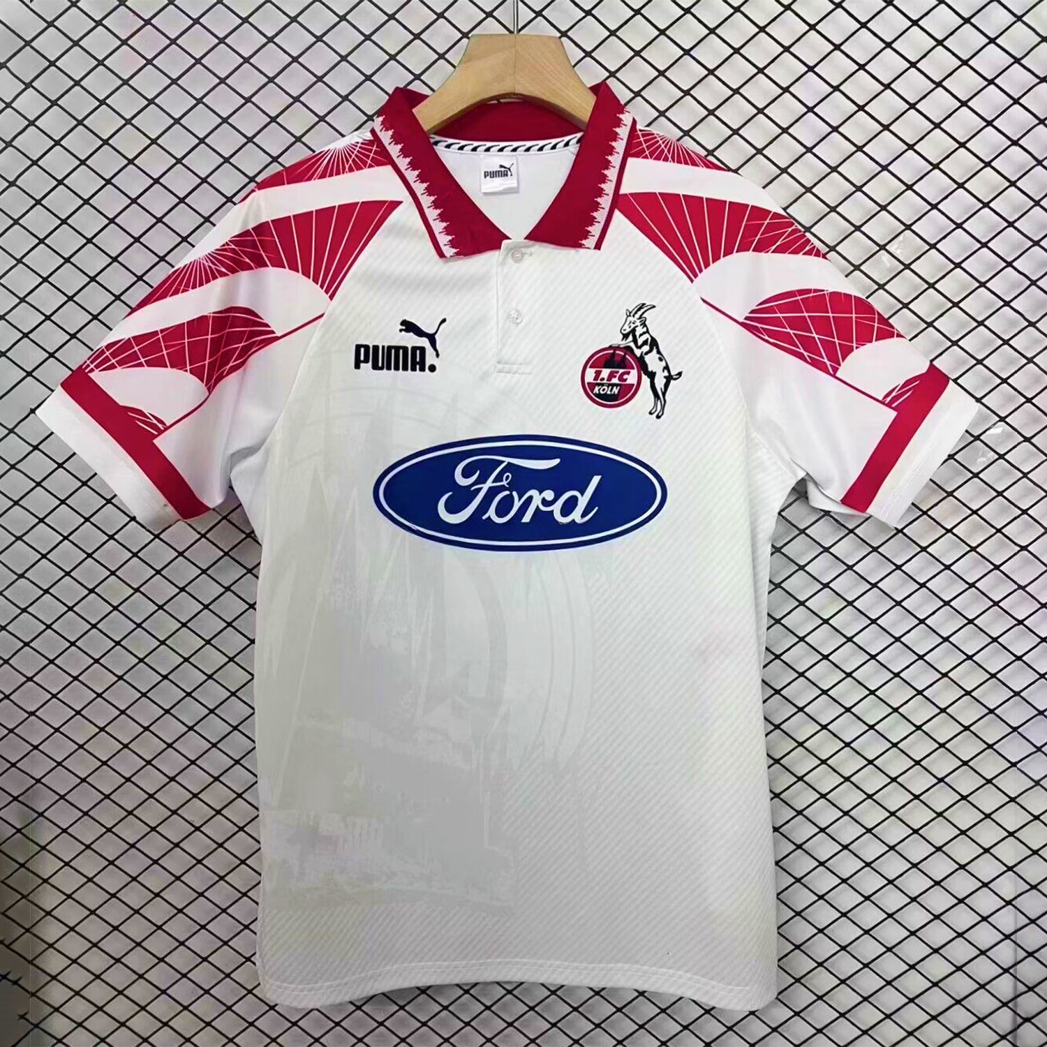 Retro 1. FC Köln 1996-97 Home Jersey - UnitedFutballJersey