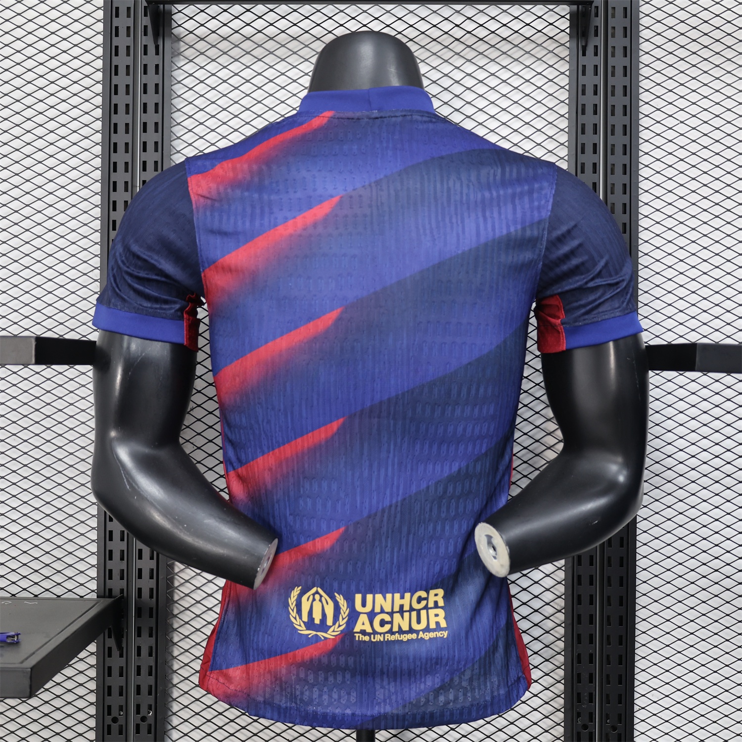 B.A.R.S.A 25-26 Red Diagonal Special Blue Jersey - Player Version - UnitedFutballJersey