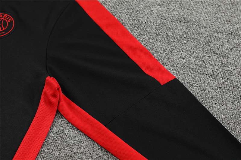 Paris Saint-Germain PSG 23-24 Long Sleeve Training Set -Black and Red - UnitedFutballJersey
