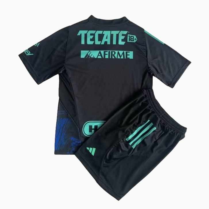 Tigres UANL 23-24 Special Edition Kids Kit Black & Green - UnitedFutballJersey
