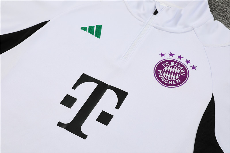 Bayern Munich 23-24 Long Sleeve Training Set -White - UnitedFutballJersey