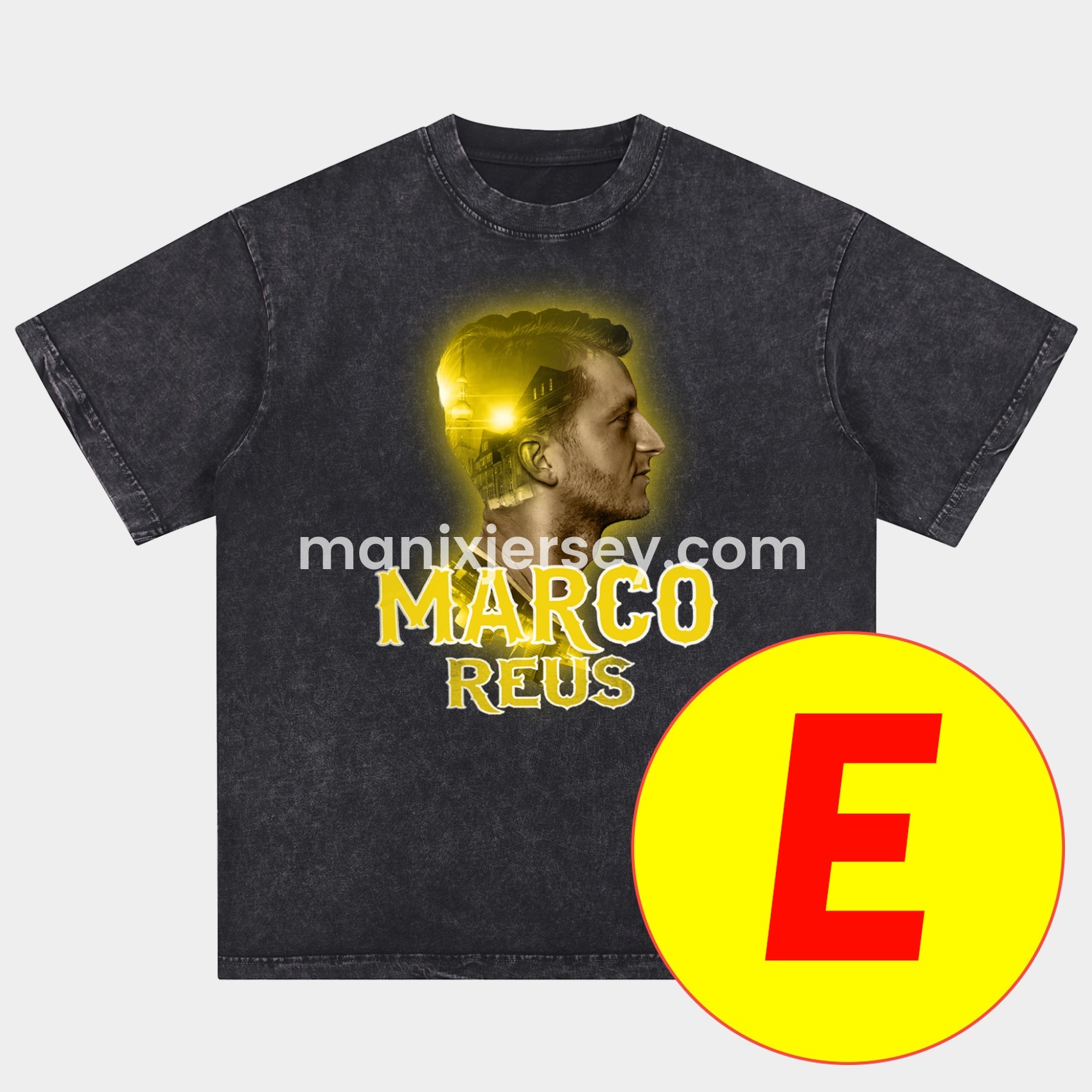 Dortmund Oversized Washed T-Shirt - UnitedFutballJersey