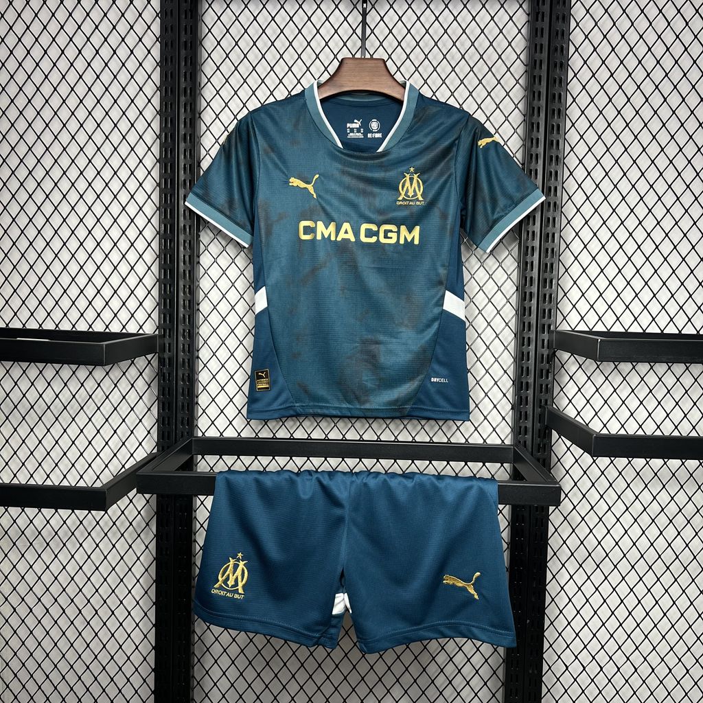 Marseille 24-25 Away Kids Kit - UnitedFutballJersey