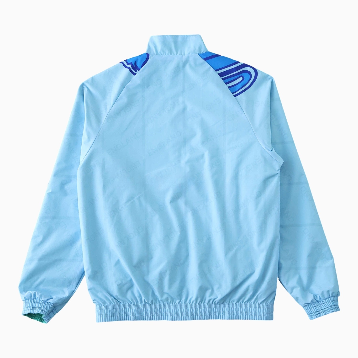 Retro England 1992 Third Double Sided Reversible Windbreaker - Blue & Green - UnitedFutballJersey