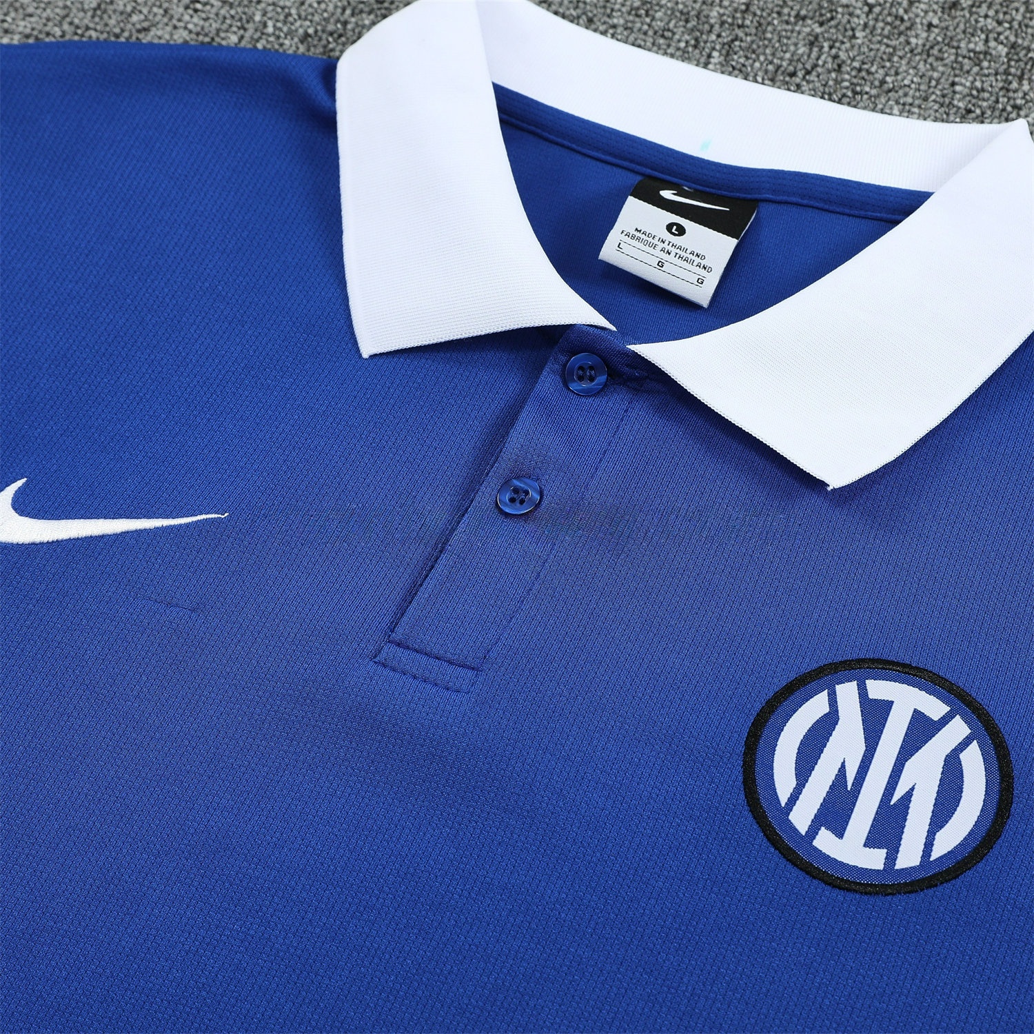 Inter Milan 25-26 POLO Short-Sleeve Training Set - Blue Top and Pants - UnitedFutballJersey