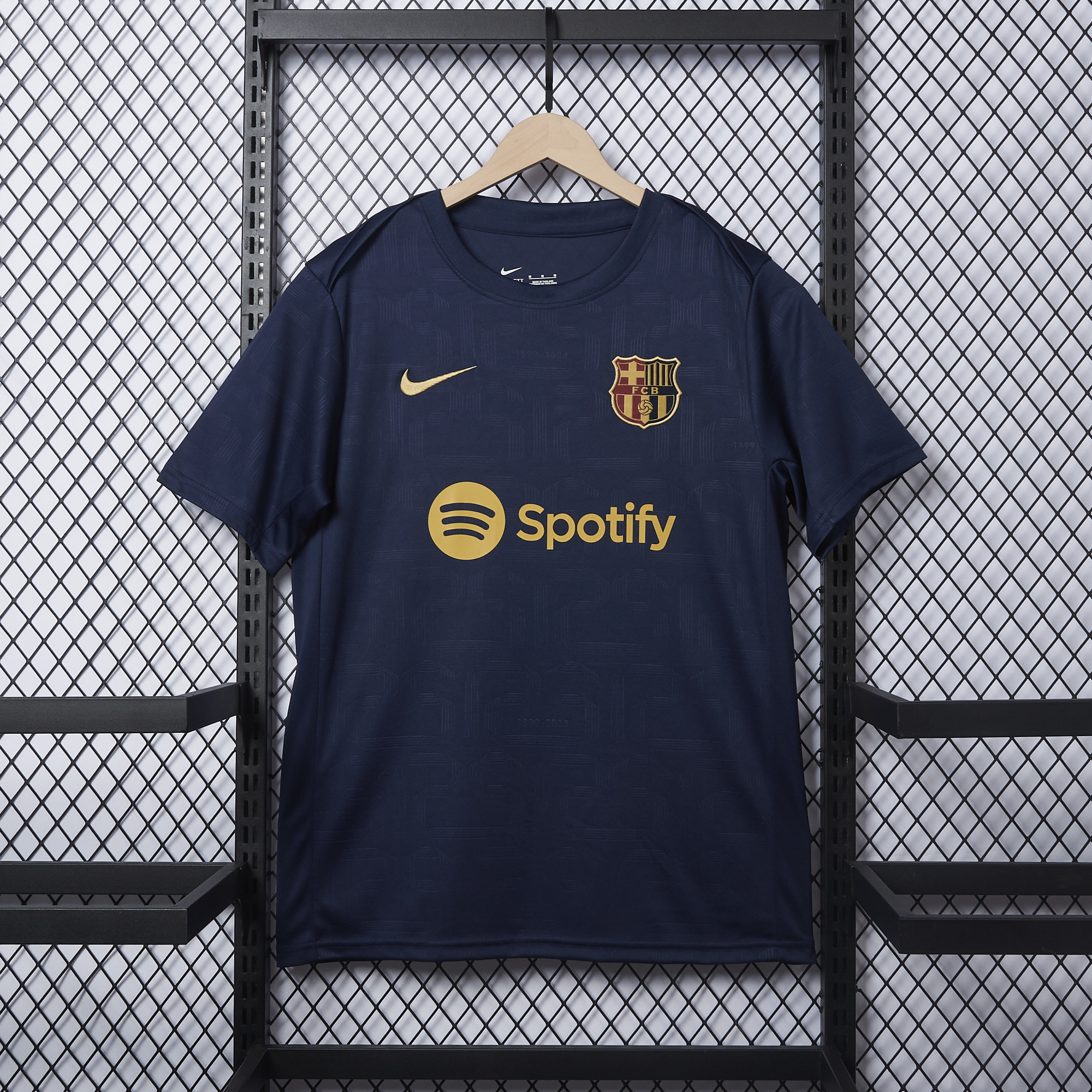 B.A.R.S.A 24-25 Navy Blue 125th Anniversary Pre-match Jersey - Fans Version - UnitedFutballJersey