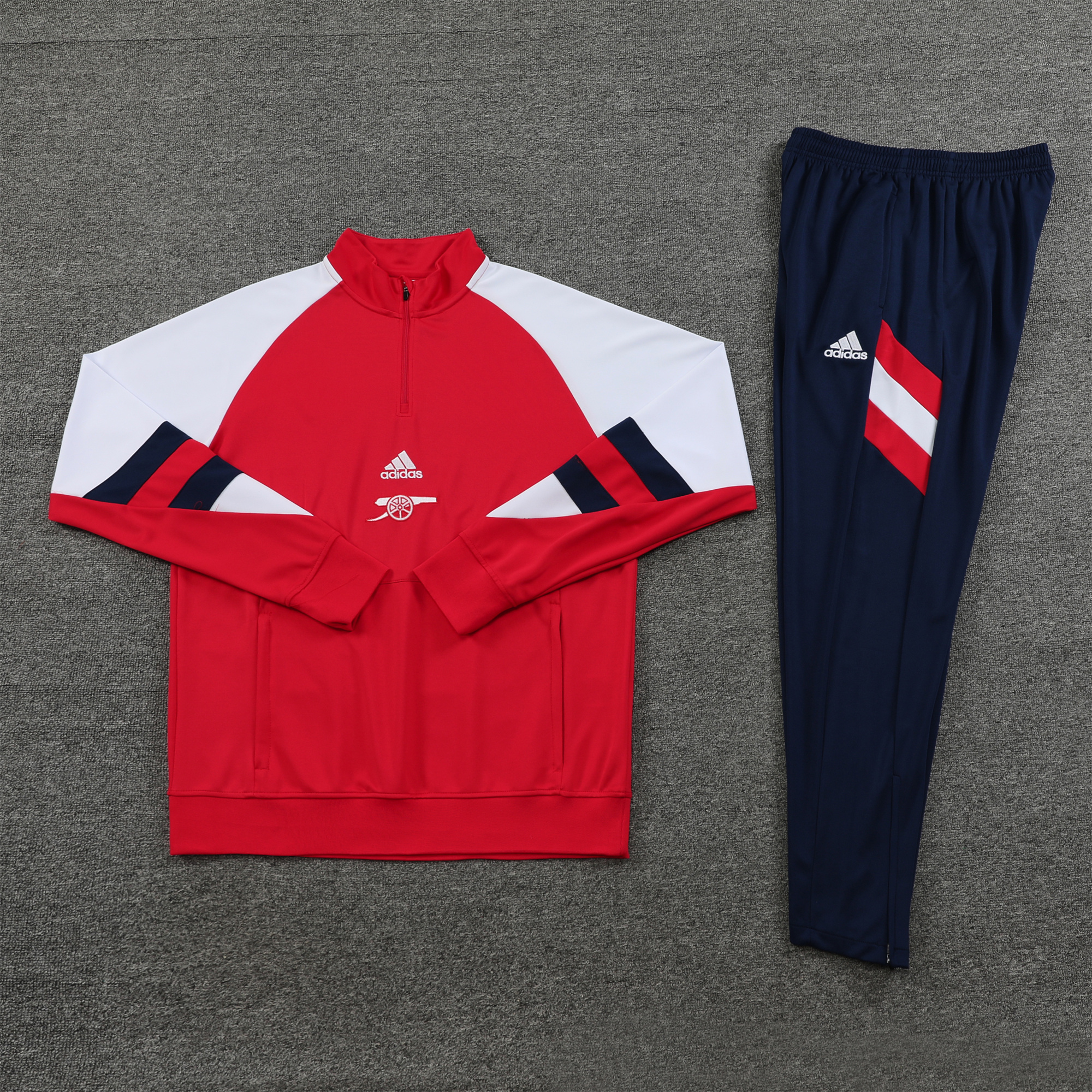 Arsenal 23-24 Long Sleeve Training Set Red Blue - UnitedFutballJersey