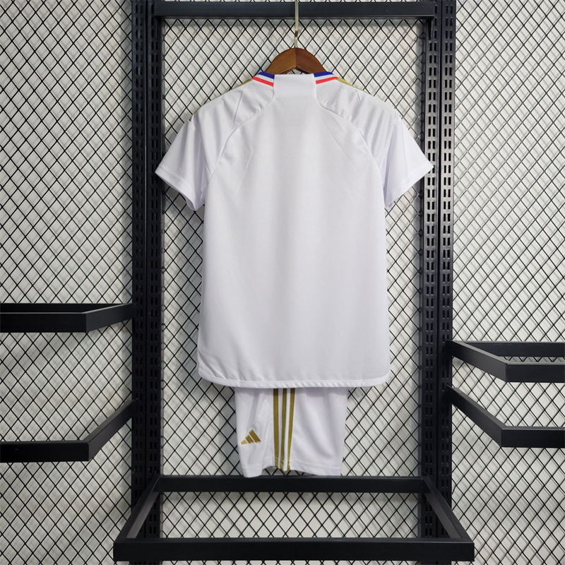 Lyon 23/24 Home Kids Kit - UnitedFutballJersey