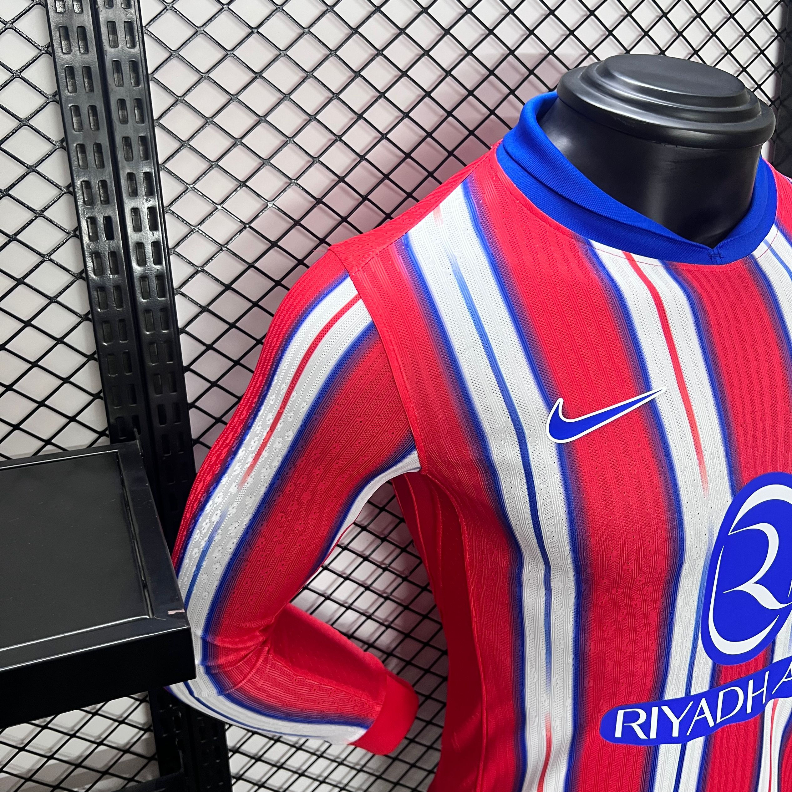 Atletico Madrid 24-25 Home Long Sleeve Jersey - Player Version - UnitedFutballJersey