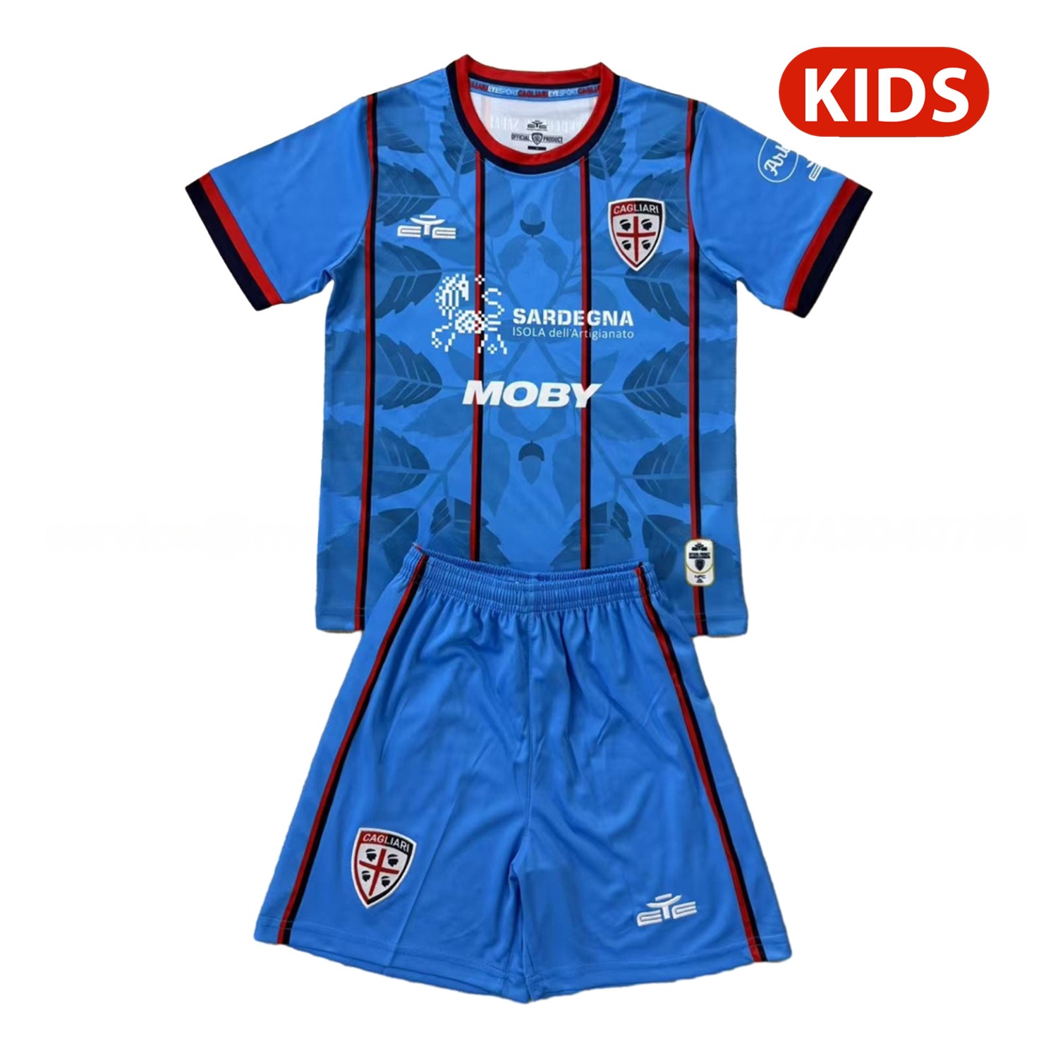 Cagliari Calcio 25-26 Third Kids Kit - UnitedFutballJersey