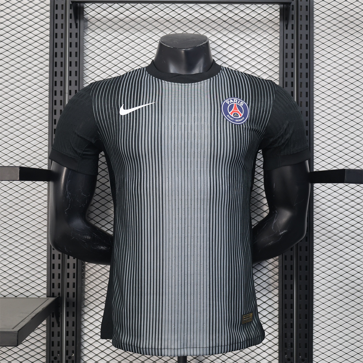 Paris Saint-Germain PSG 25-26 Black GK Goalkeeper Unsponsored Jersey - Player Version - UnitedFutballJersey