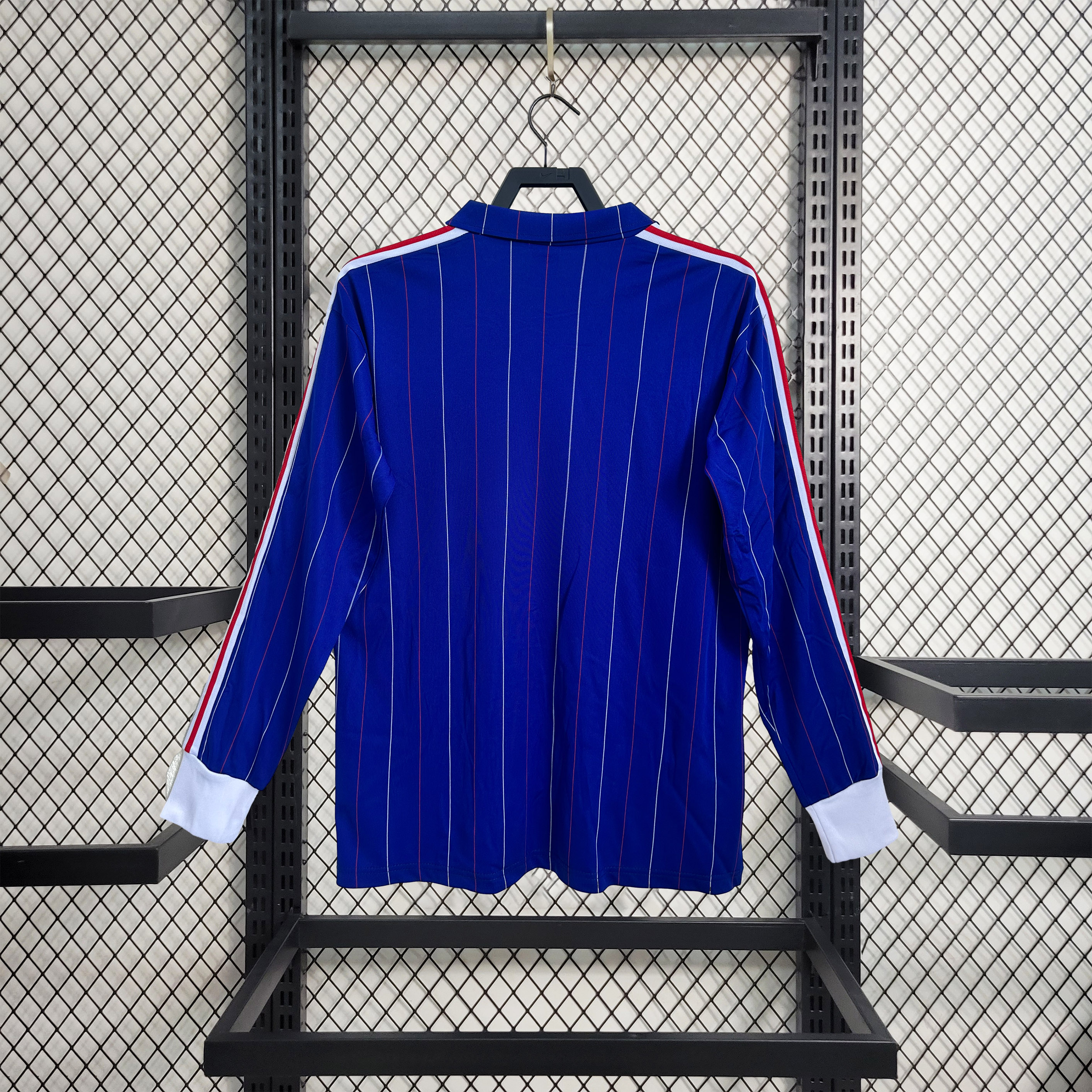 Retro France 1980-82 Home Long Sleeve Jersey - UnitedFutballJersey