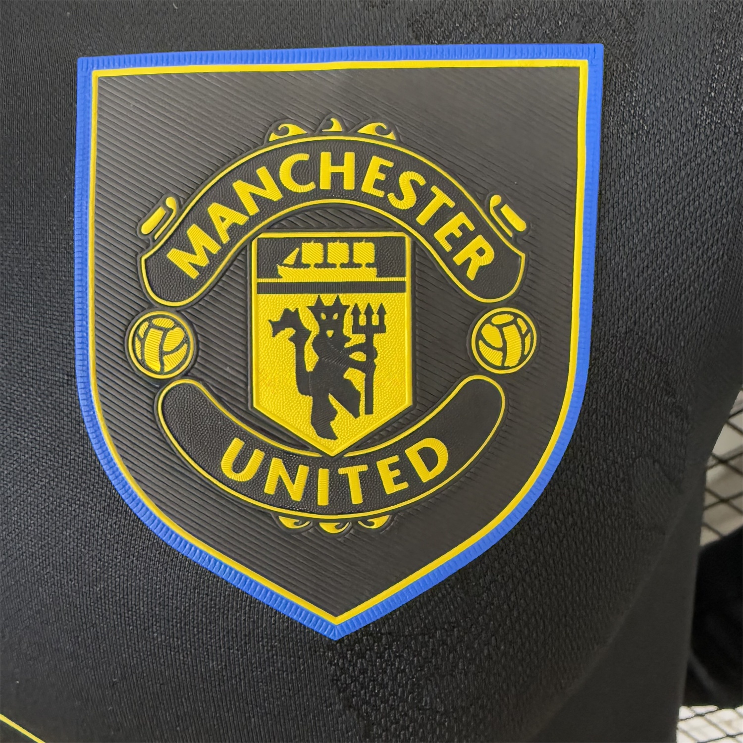 Manchester United 25-26 Third Black Long Sleeves Jersey - Player Version - UnitedFutballJersey