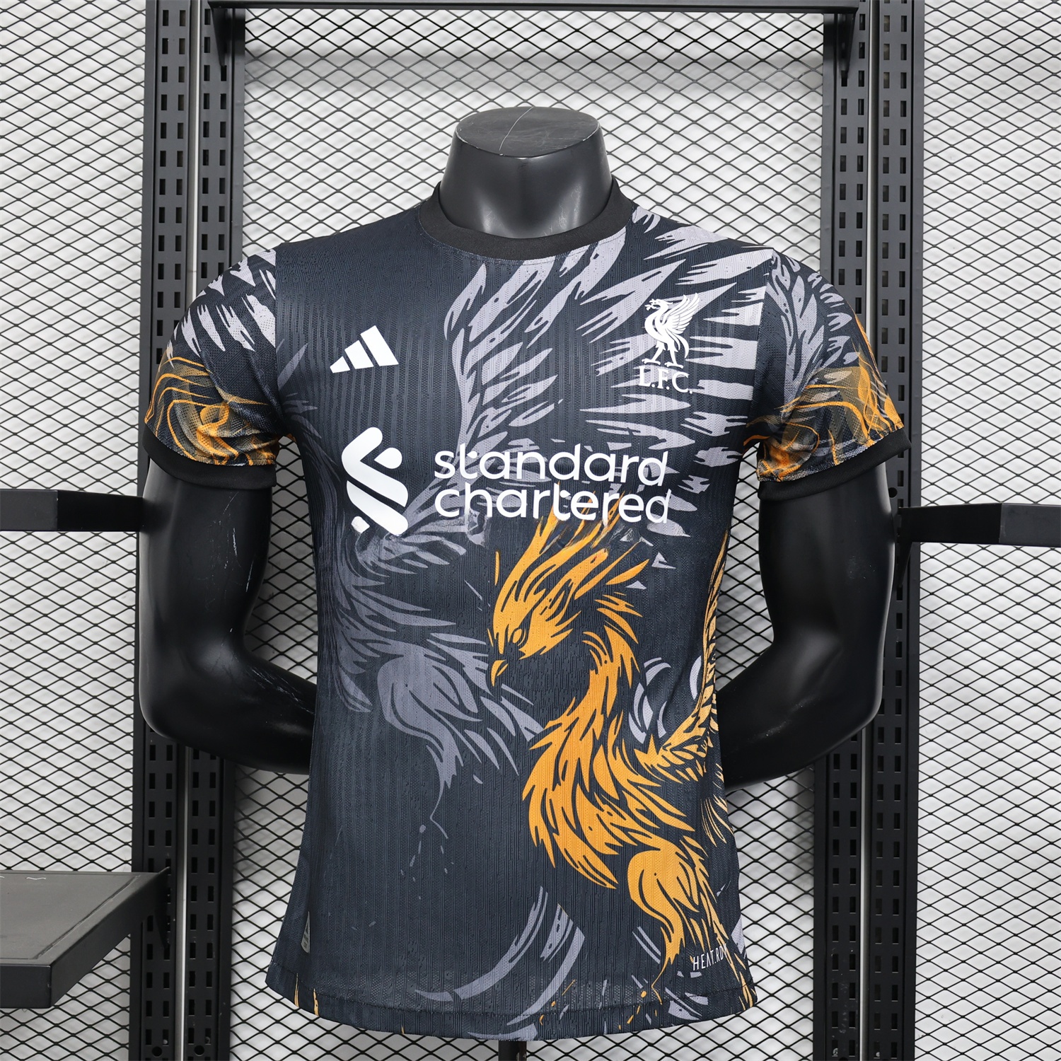 Liver.pool 25-26 Orange Liver.pool Bird Black Special Jersey - Player Version - UnitedFutballJersey