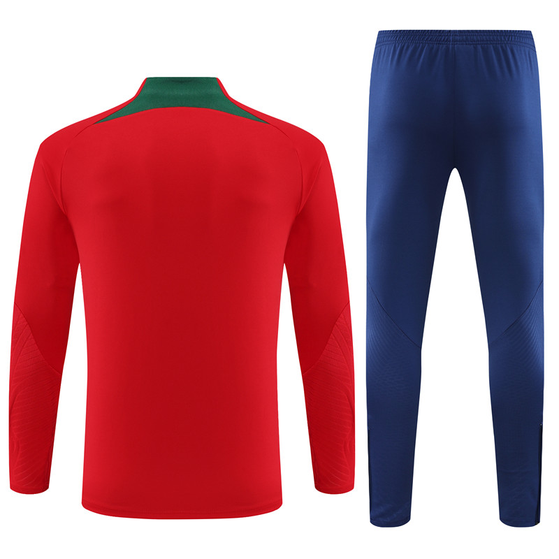 Portugal 23-24 Kids Long Sleeve Training Set Red - UnitedFutballJersey