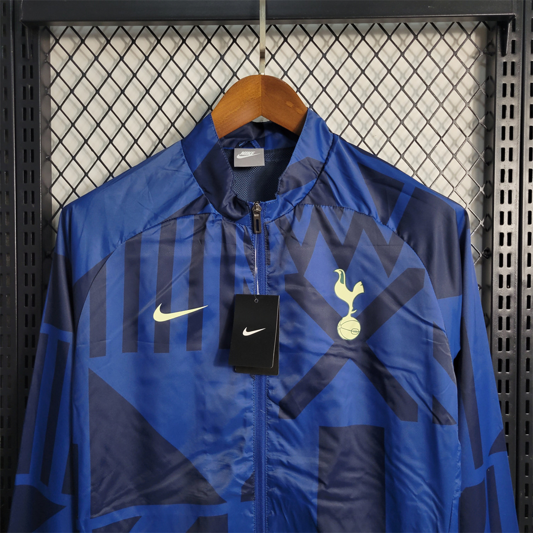 Tottenham Hotspur 23-24 Blue Player Windbreaker - UnitedFutballJersey