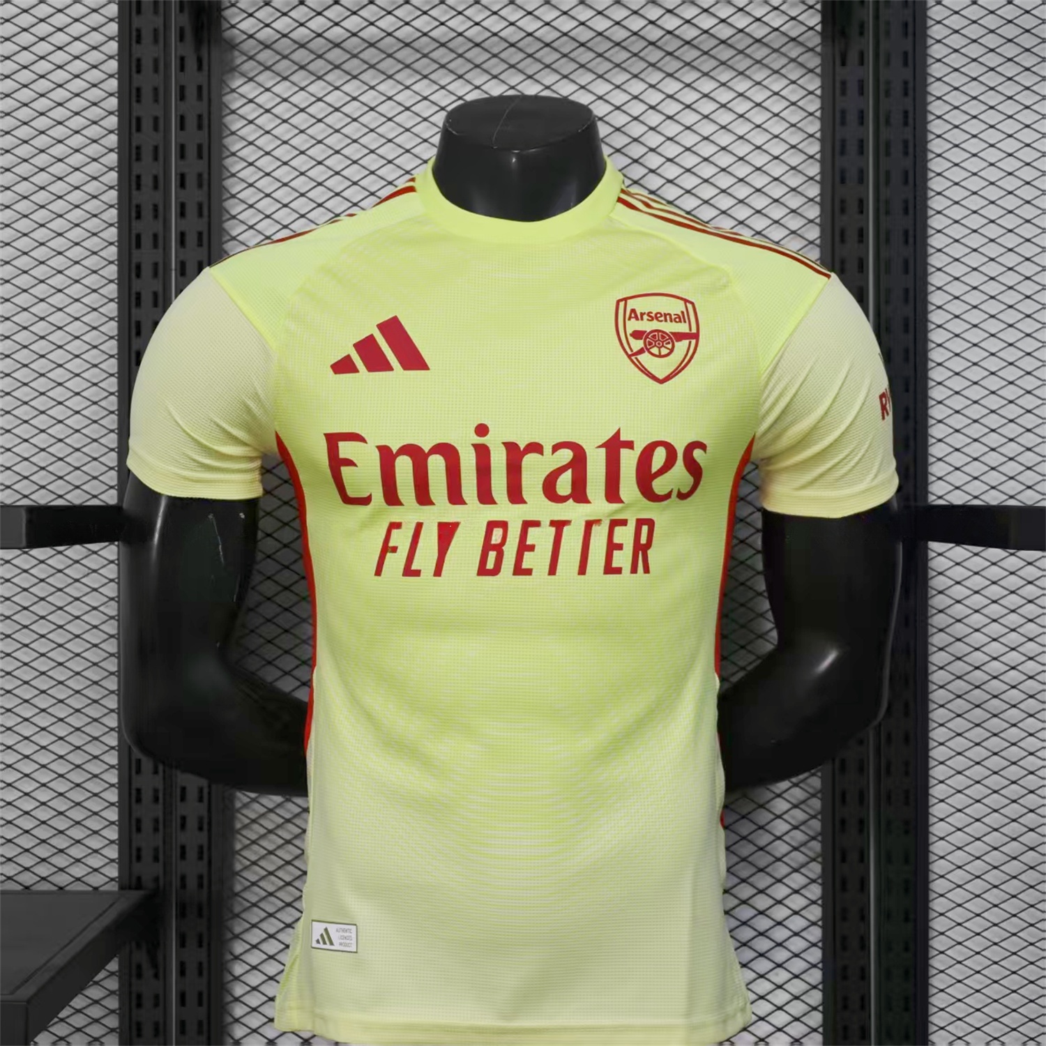 Arsenal 25-26 Light Yellow Goalkeeper Jersey - Player Version - UnitedFutballJersey