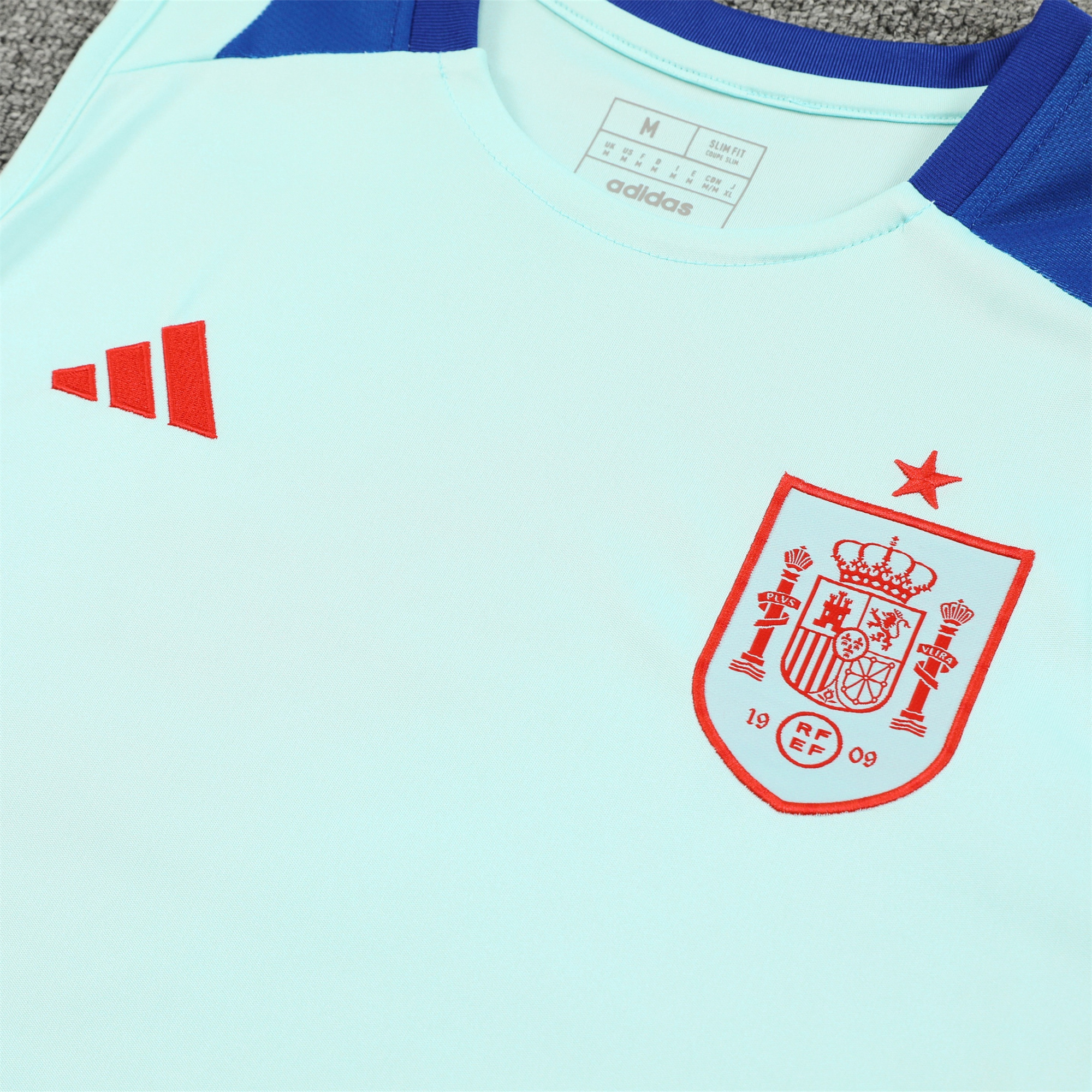 Spain 24-25 Vest Training Set - Light Blue - UnitedFutballJersey