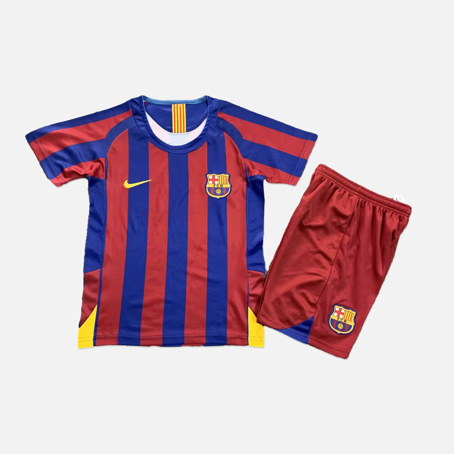 Retro B.A.R.S.A 2005-06 Home Stadium Kids Kit - UnitedFutballJersey