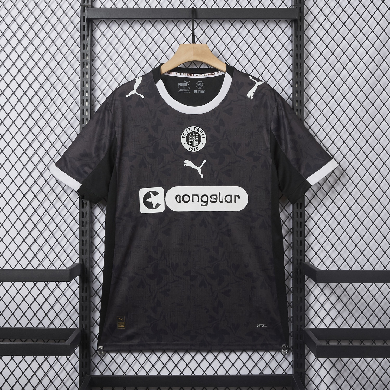 St. Pauli 25-26 Third Black Jersey - Fans Version - UnitedFutballJersey