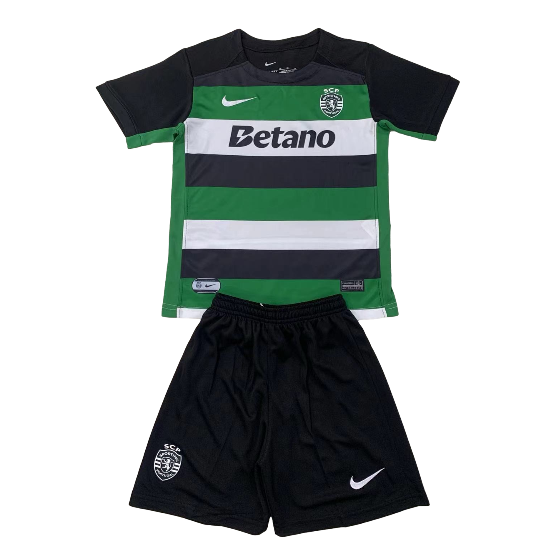 Sporting CP Portugal 24-25 Home Stadium Kids Kit - UnitedFutballJersey