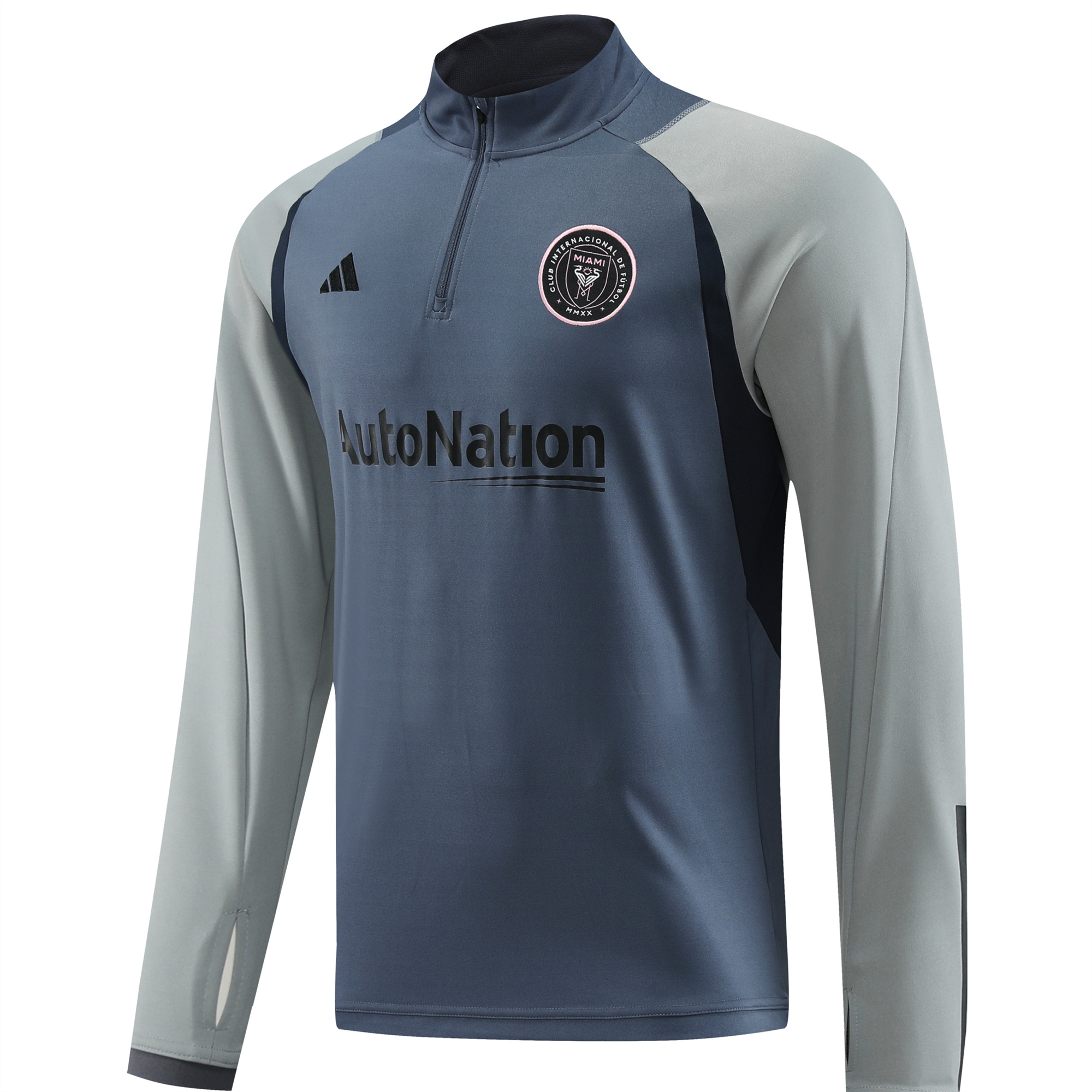 INT M.A.M 23-24 Long Sleeve Training Set Blue - UnitedFutballJersey
