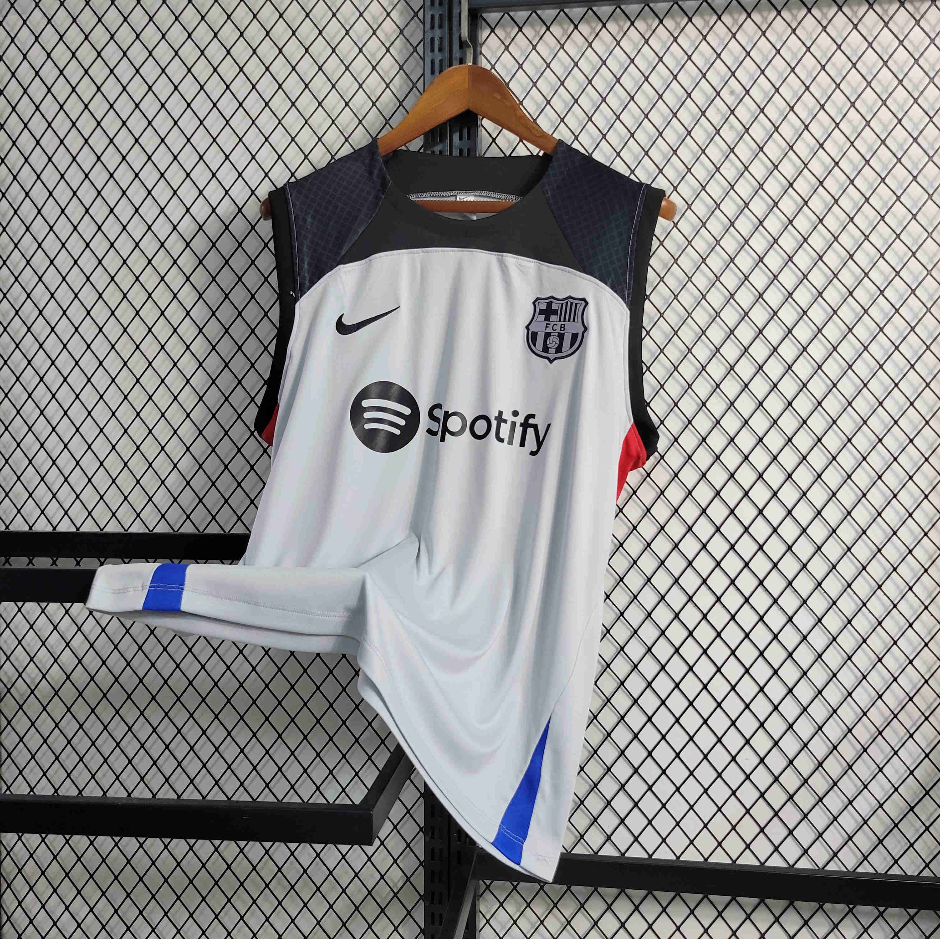 B.A.R.S.A 23/24 Grey Training Vest - UnitedFutballJersey