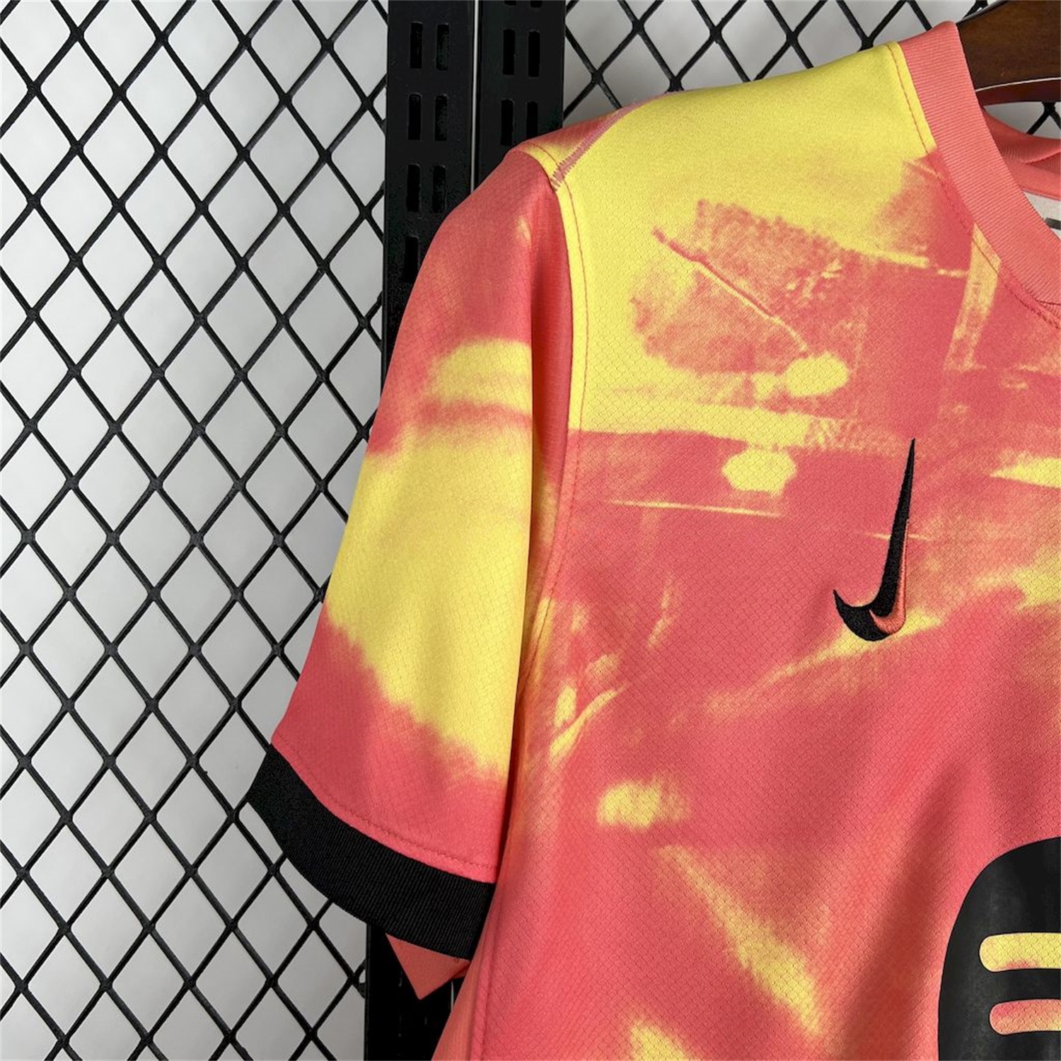 B.A.R.S.A 25-26 Yellow and Orange Camouflage Jersey - Fans Version - UnitedFutballJersey