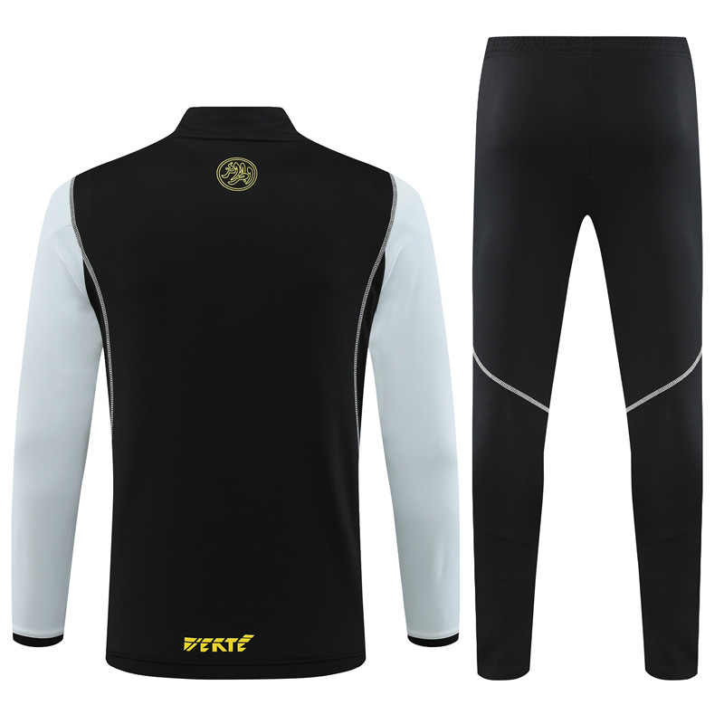 Algeria 23-24 Long Sleeve Training Set -Black and White - UnitedFutballJersey
