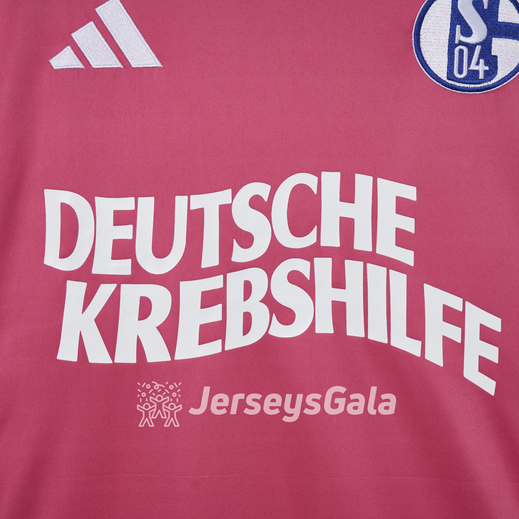 Schalke 04 24-25 GK Pink October Jersey - Fans Version - UnitedFutballJersey