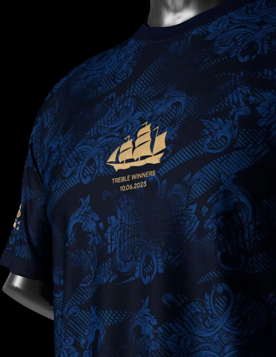 Manchester City 2023 Treble Winners Commemorative Jersey - Player Version - UnitedFutballJersey
