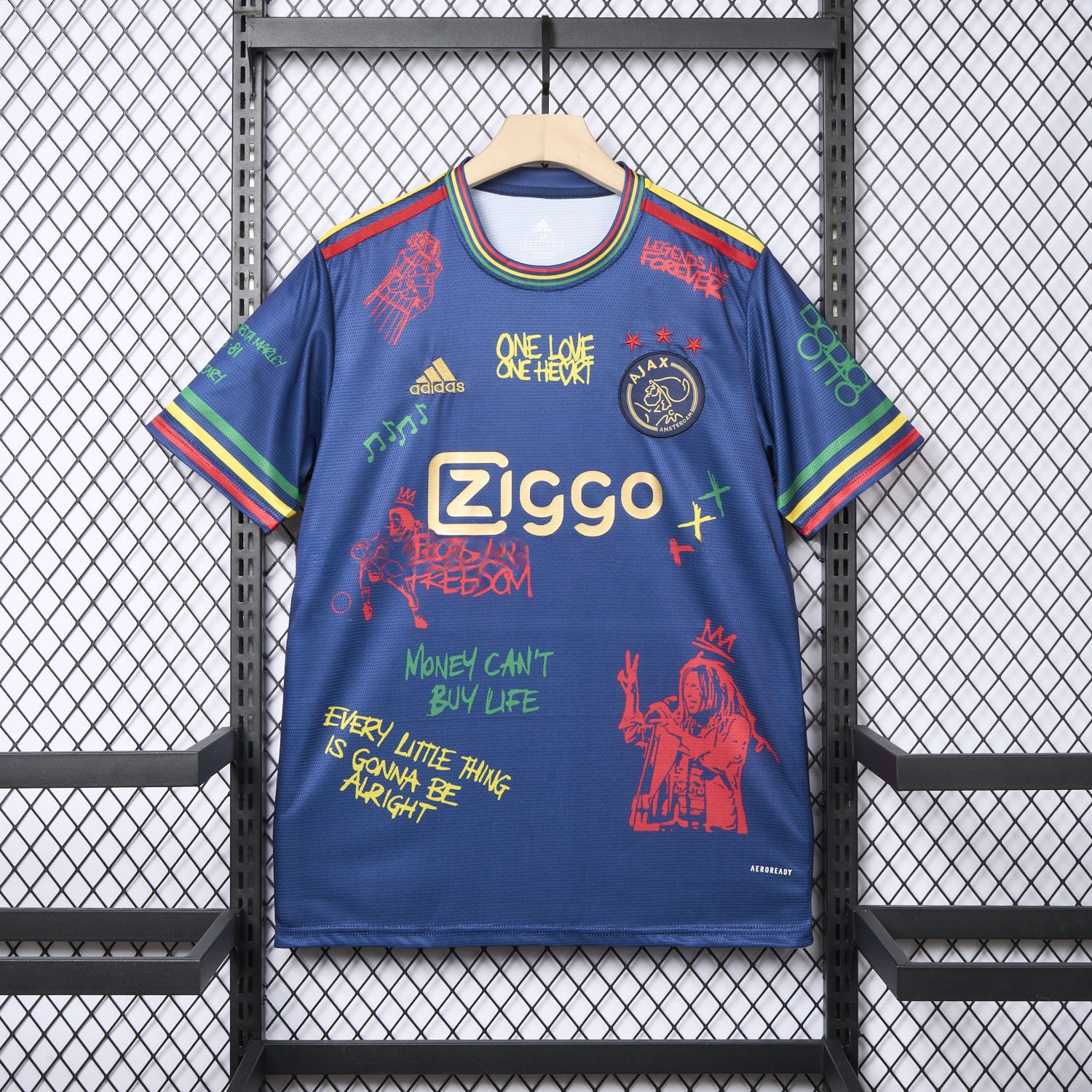 Ajax x B-O-B Marly 2025-26 40th Blue Special Edition Jersey - Fans Version - UnitedFutballJersey