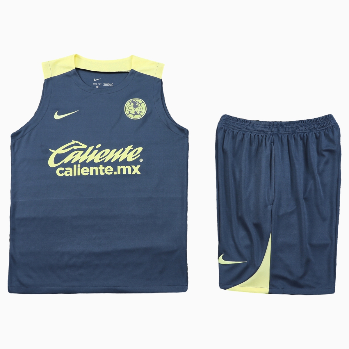 Club América 24-25 Vest Training Set - Grey Vest & Shorts - UnitedFutballJersey