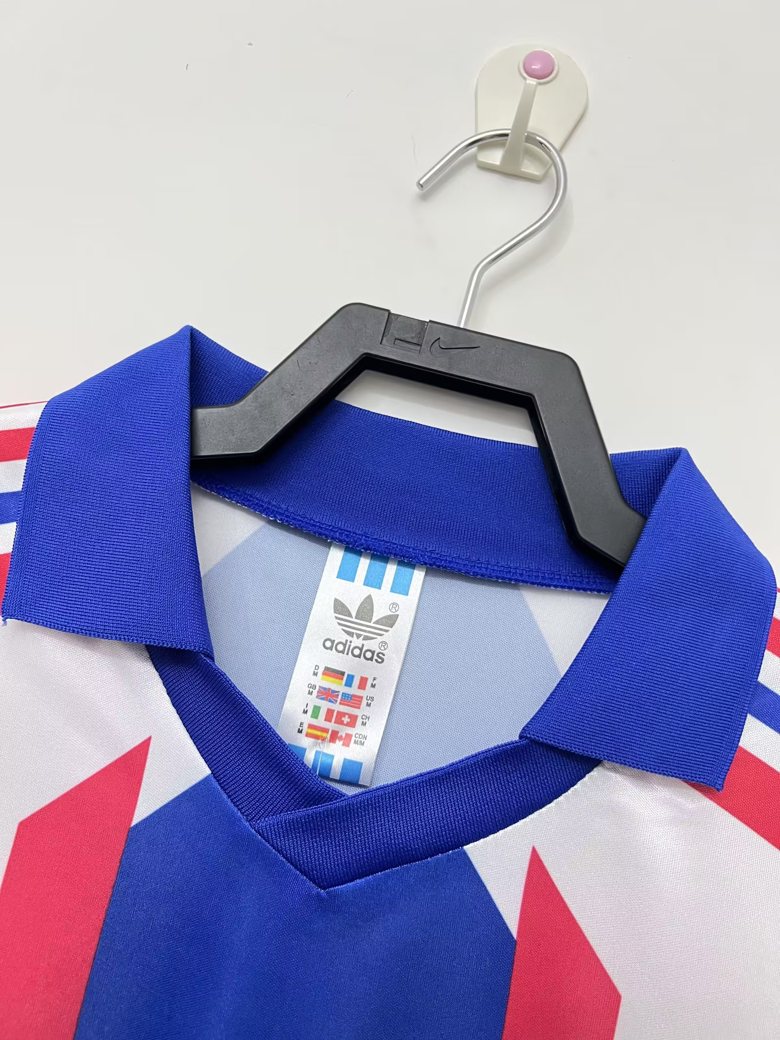 Retro France 1990 Home Stadium Jersey - UnitedFutballJersey