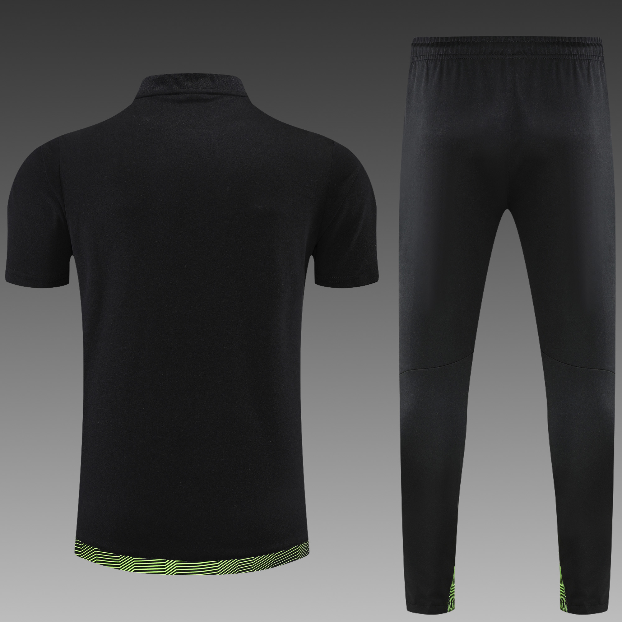 Dortmund POLO Black Short Sleeve Suit - UnitedFutballJersey
