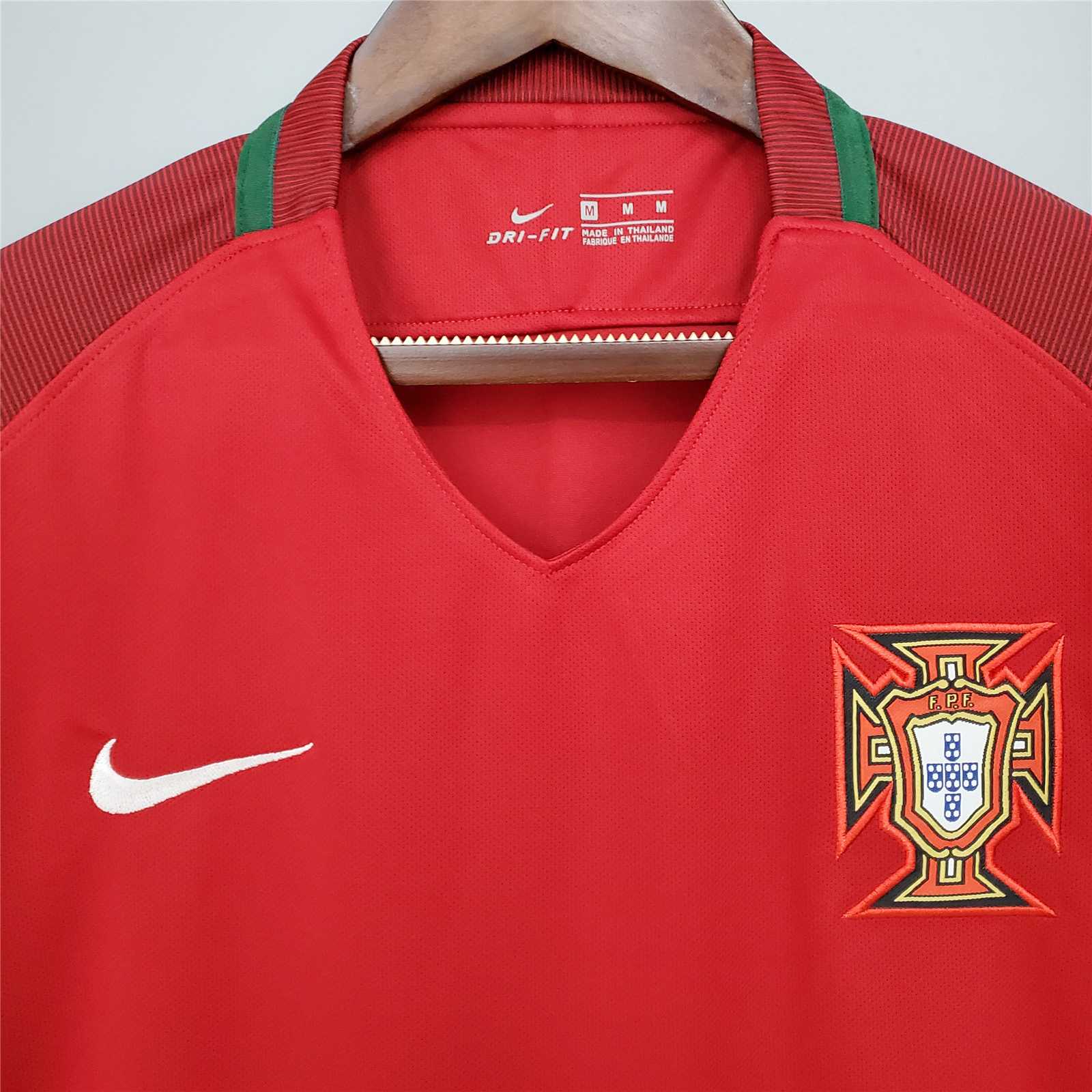 Retro Portugal 2016 Home Stadium Jersey - UnitedFutballJersey