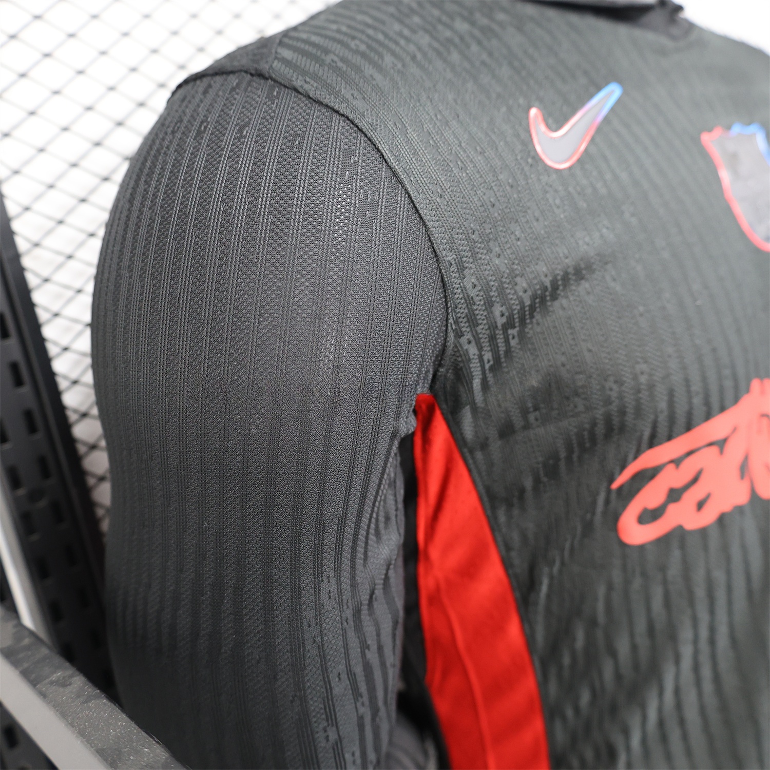 B.A.R.S.A x Travis Scott 24-25 Away Black Long Sleeves Jersey - Player Version - UnitedFutballJersey