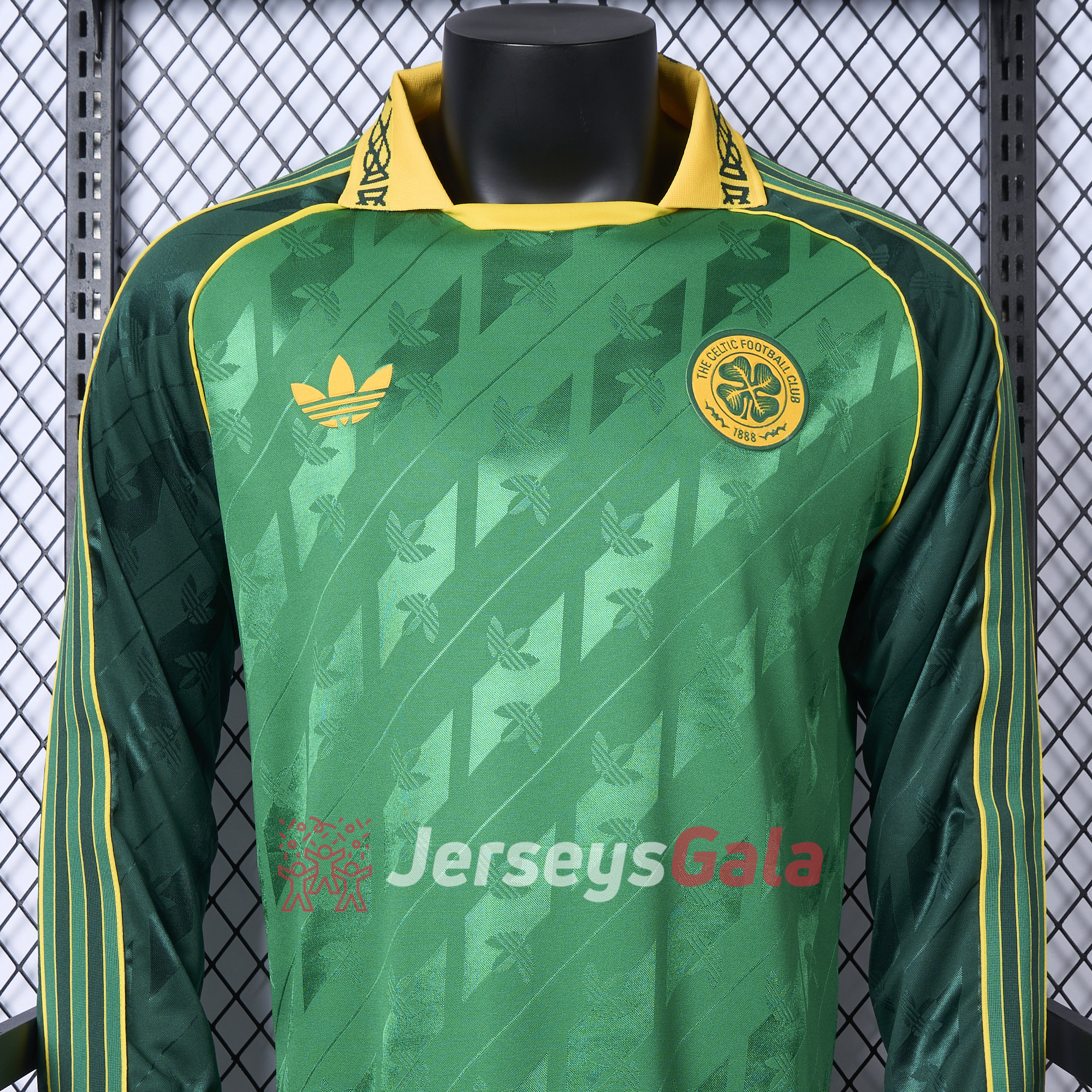 Celtic 24-25 Originals LFSTLR Long Sleeve Green Jersey - Player Version - UnitedFutballJersey