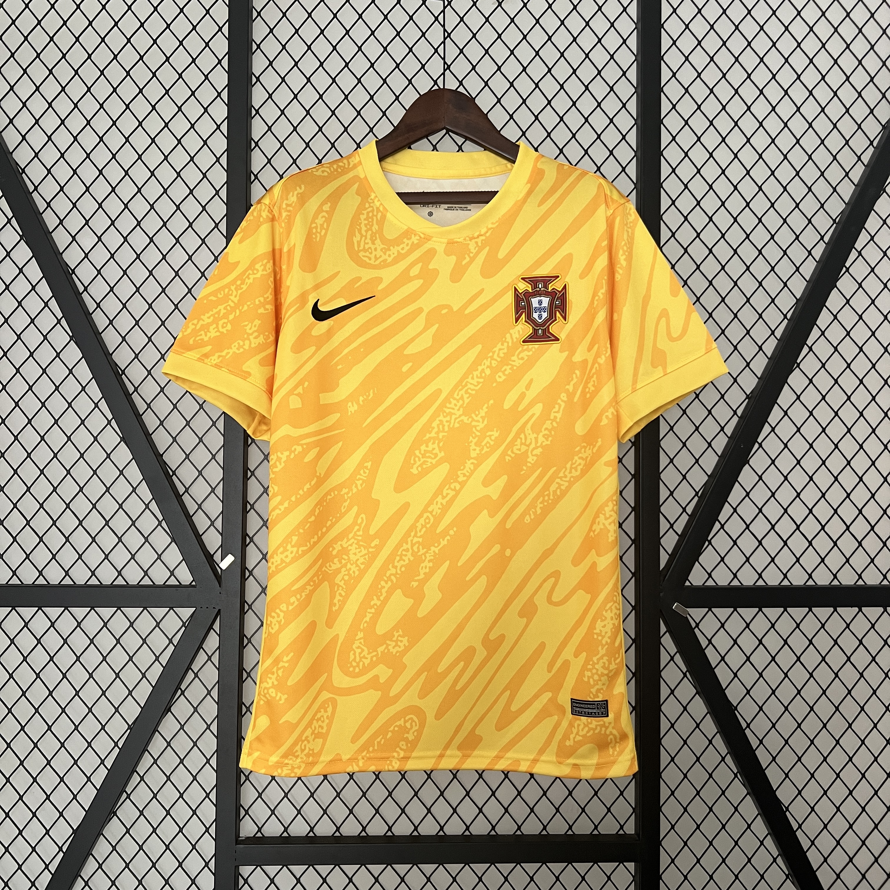 Portugal 2024 Yellow Goalkeeper Jersey - Fans Version - UnitedFutballJersey