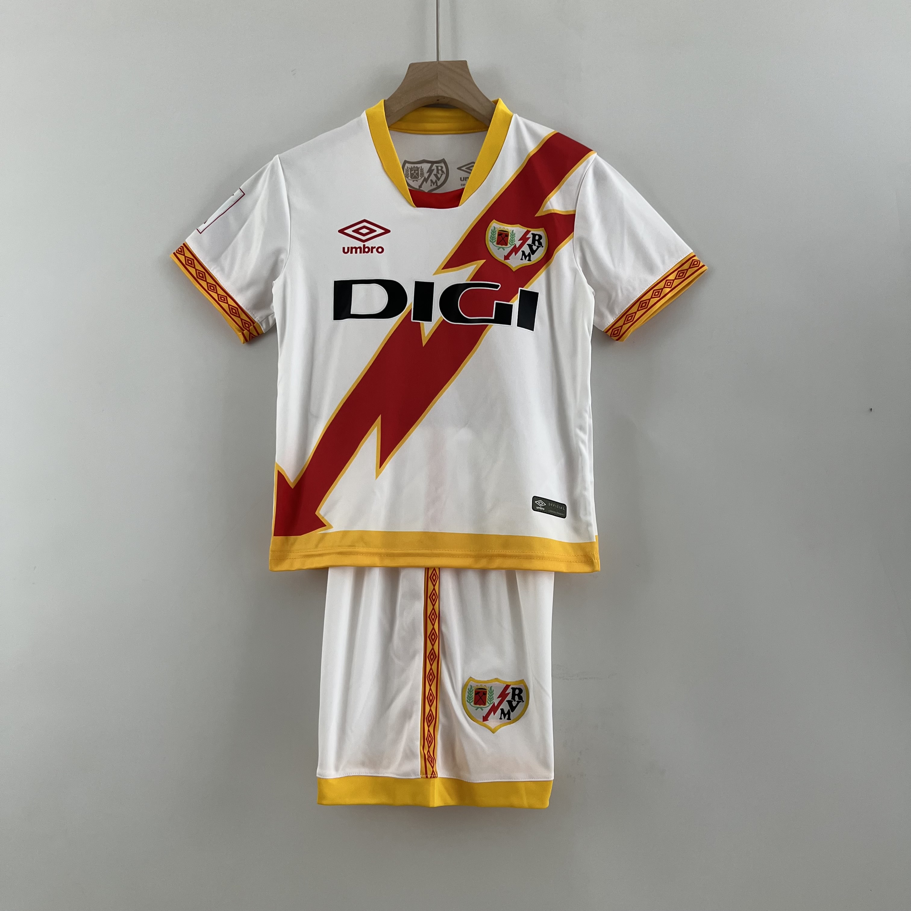 Rayo Vallecano 23-24 Home Stadium Kids Kit - UnitedFutballJersey
