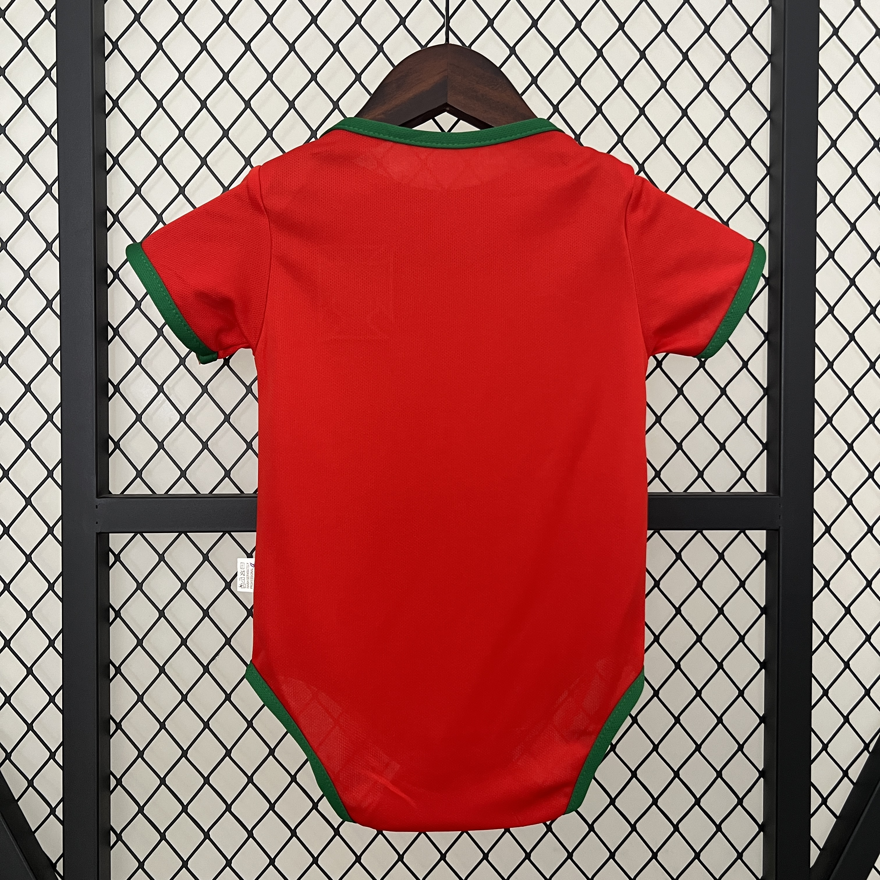 Portugal 2024 Home Baby Crawling Suit - UnitedFutballJersey