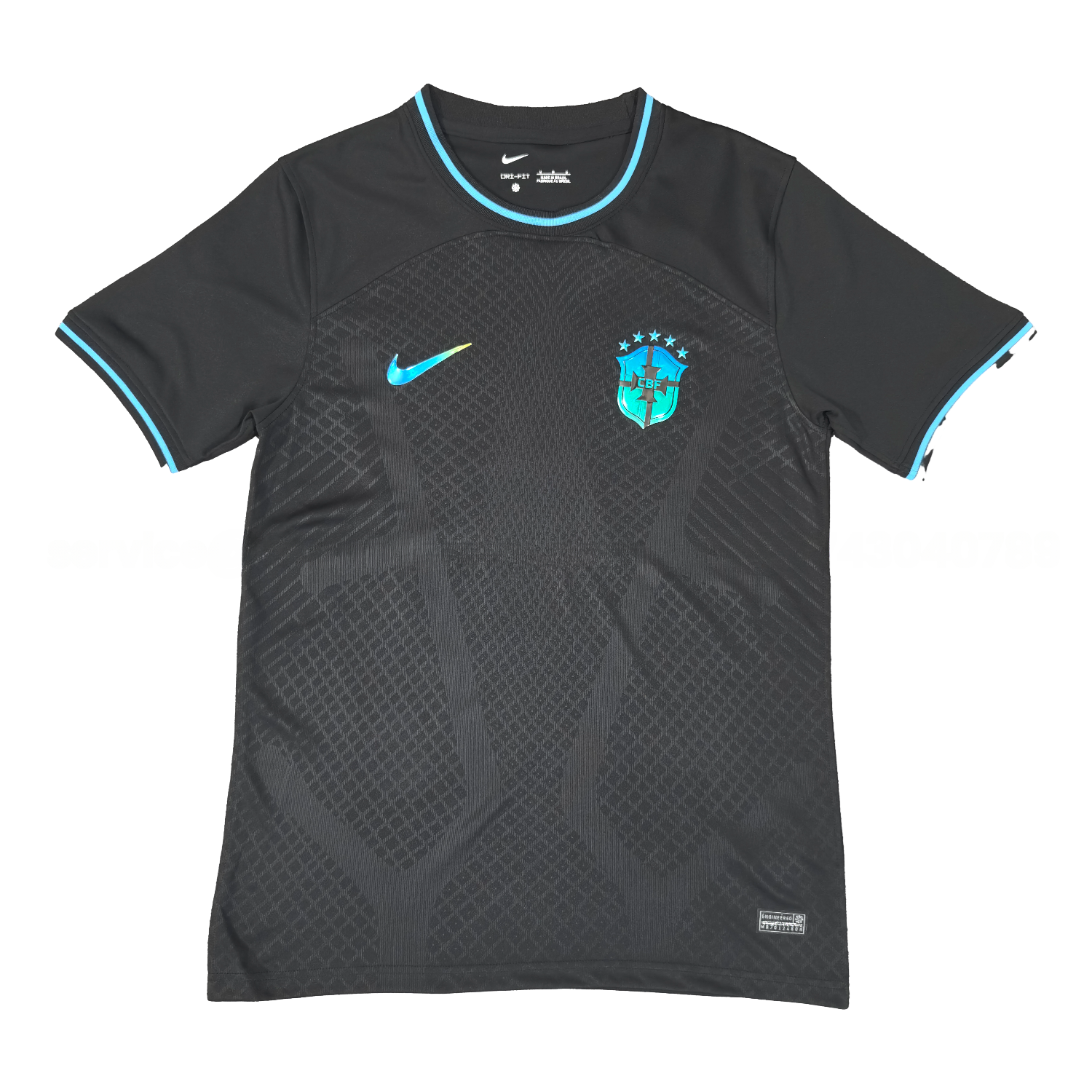 Brazil 25-26 Reflective Team Logo Black Special Jersey - Fans Version - UnitedFutballJersey