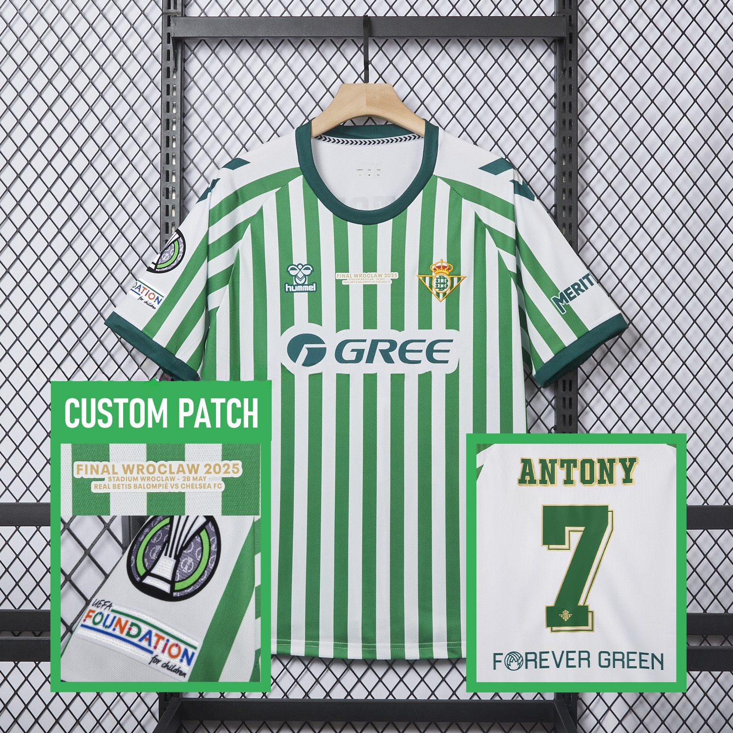 Real Betis 2025 Conference League Final Special Jersey - Fans Version - UnitedFutballJersey